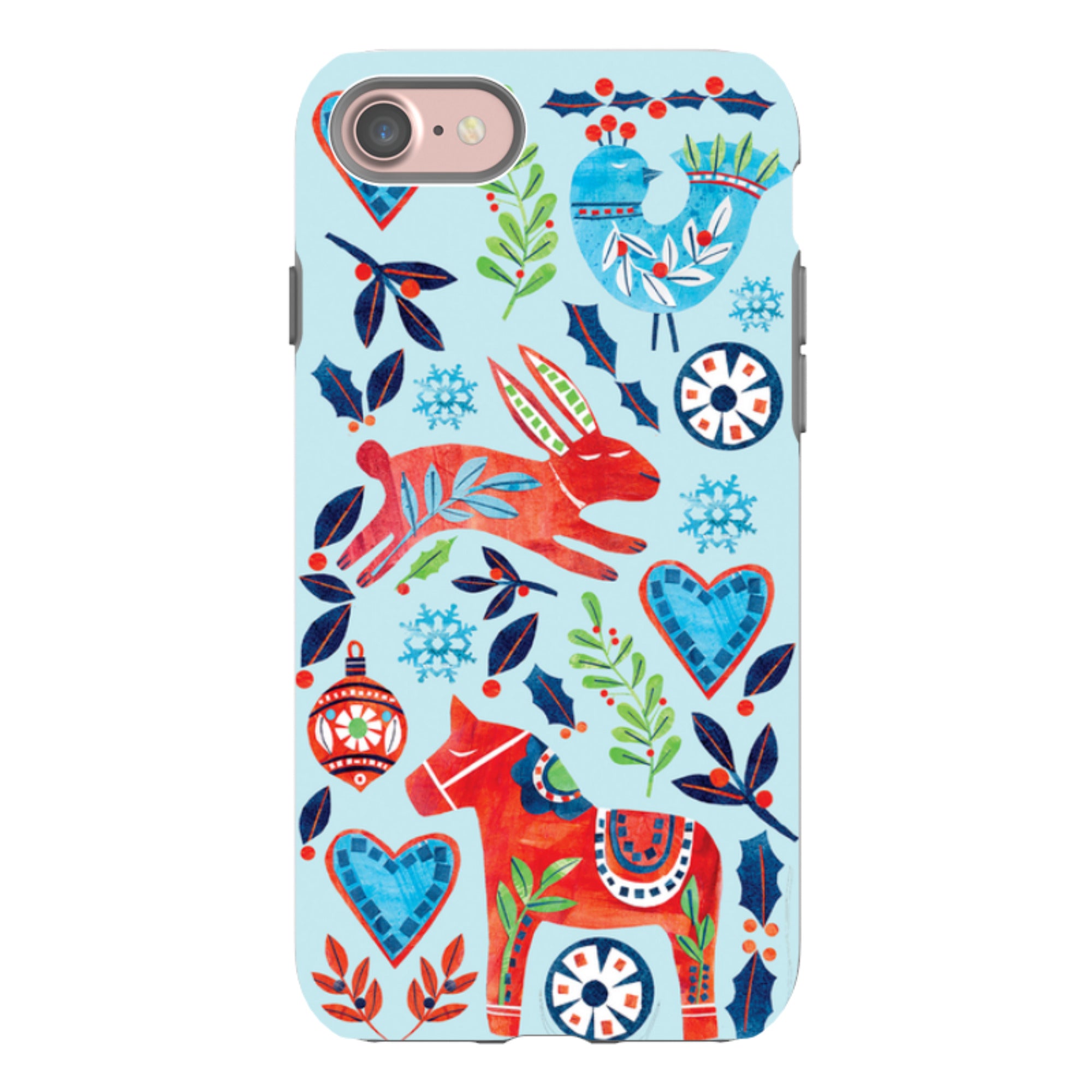 iPhone Tough Case - Scandi Holidays By Tracey English