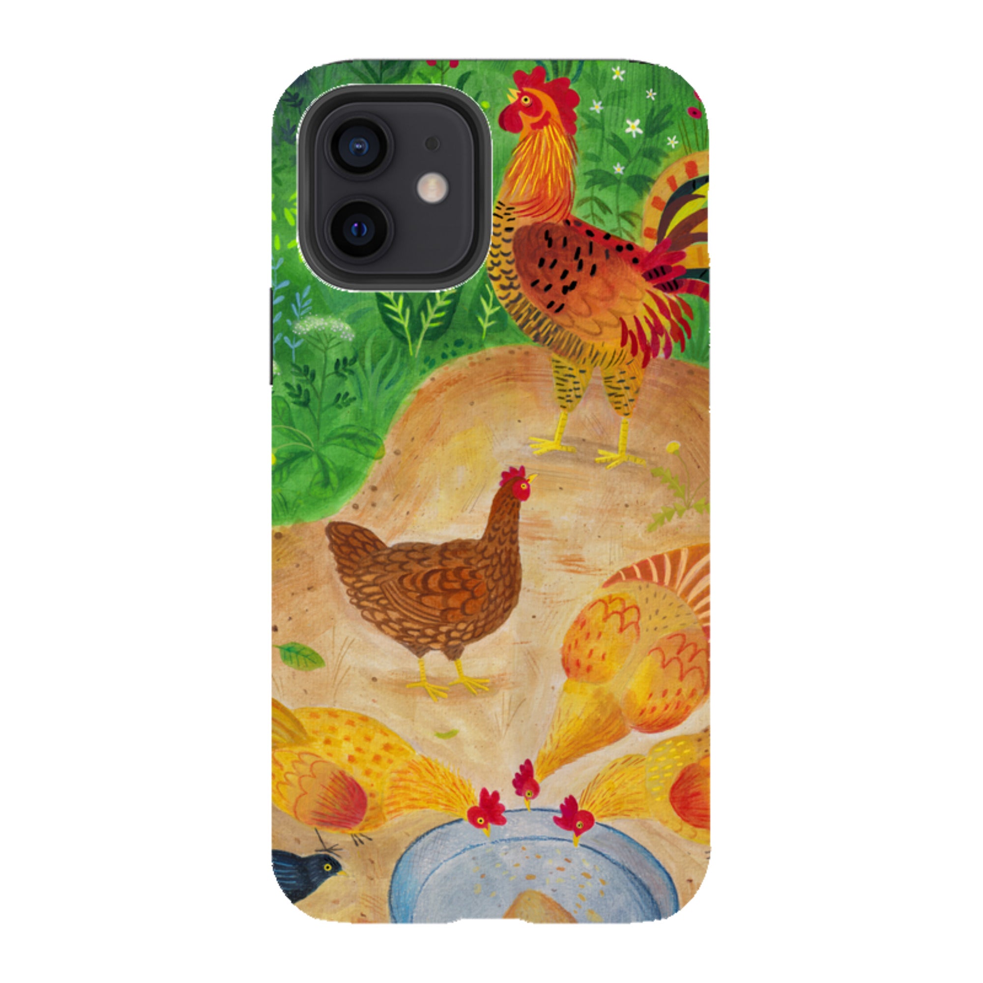 iPhone Tough Case - Chickens By Bex Parkin