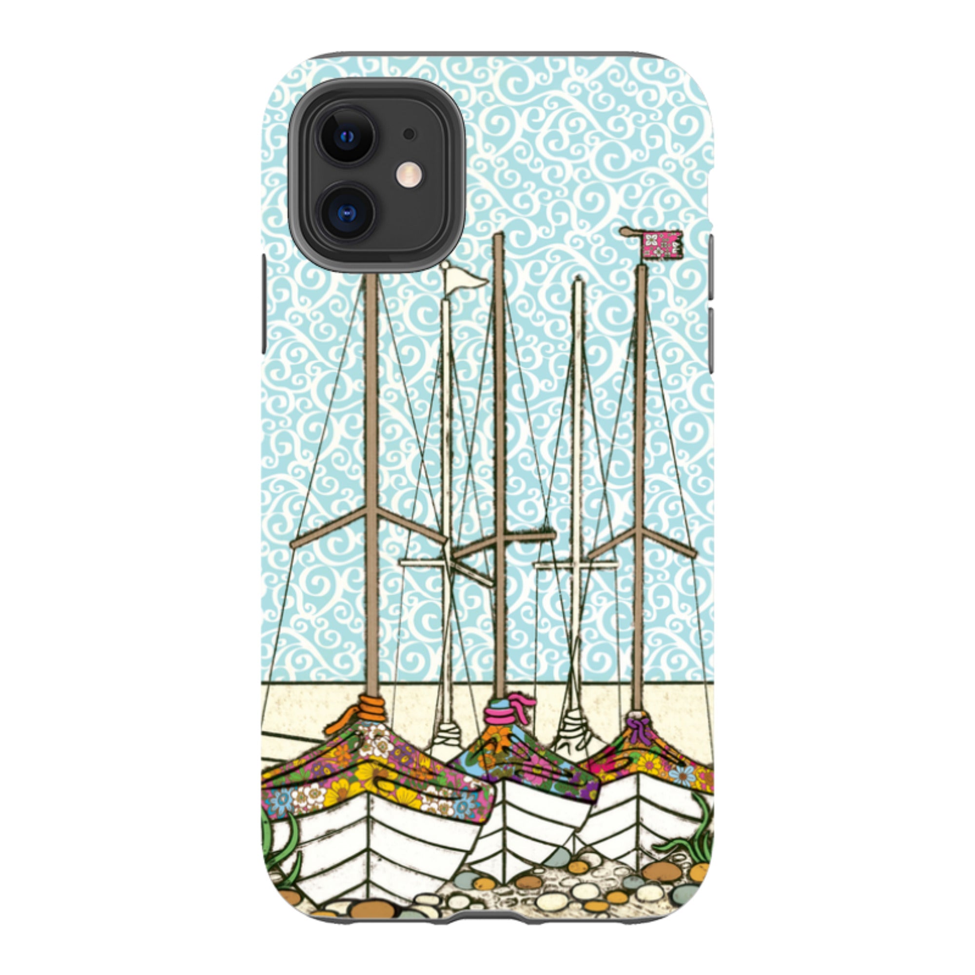iPhone Tough Case - Boats At Rest By Amelia Bowman