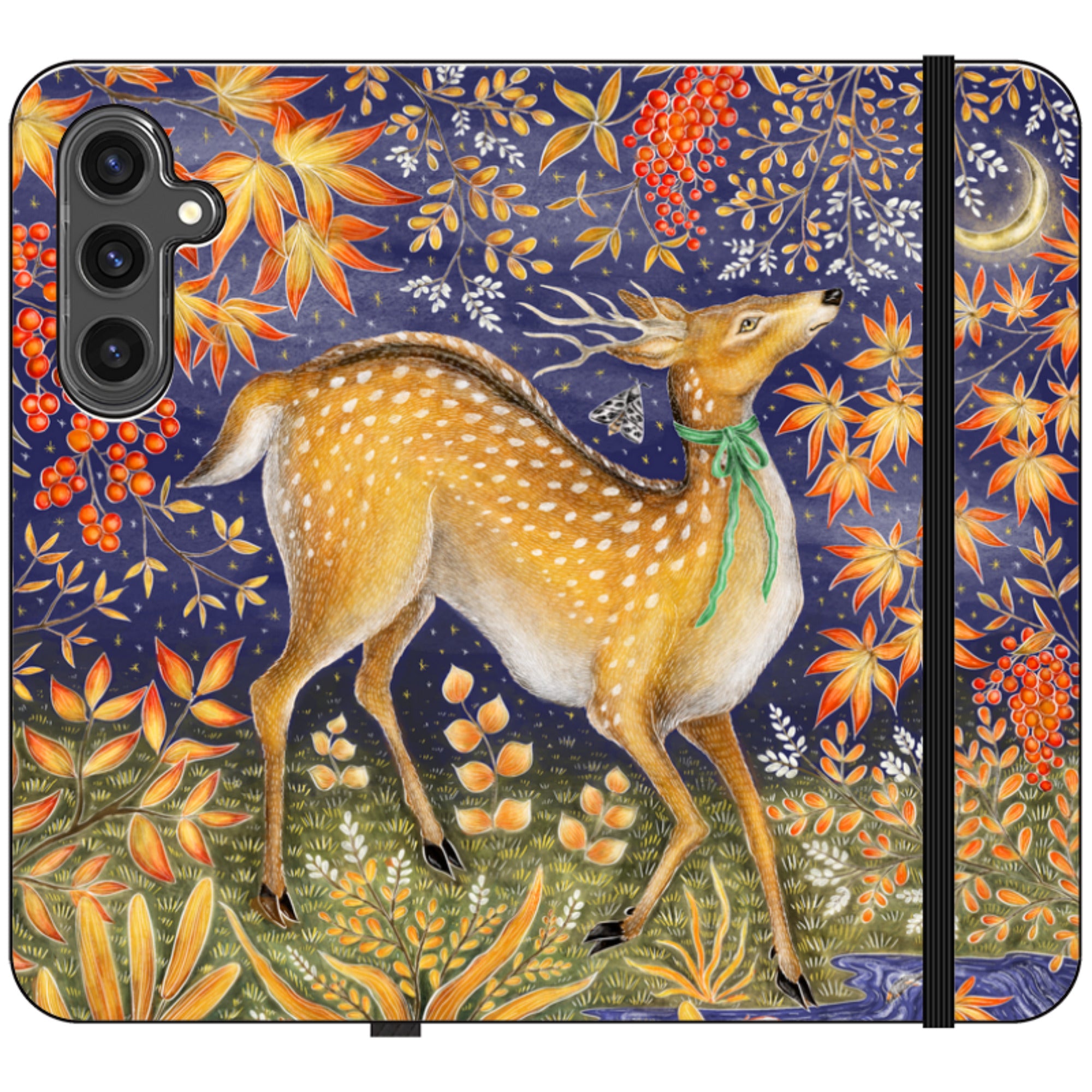 Autumn Deer Wallet Case By Catherine Rowe