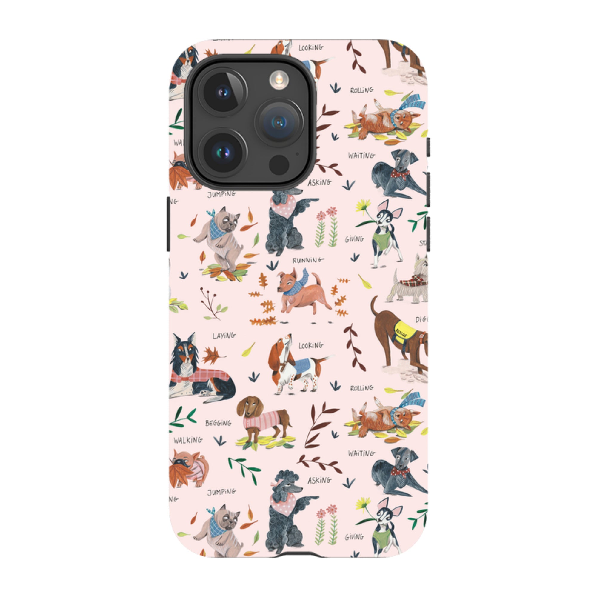 iPhone Tough Case - Dog Pattern By Caroline Bonne Muller