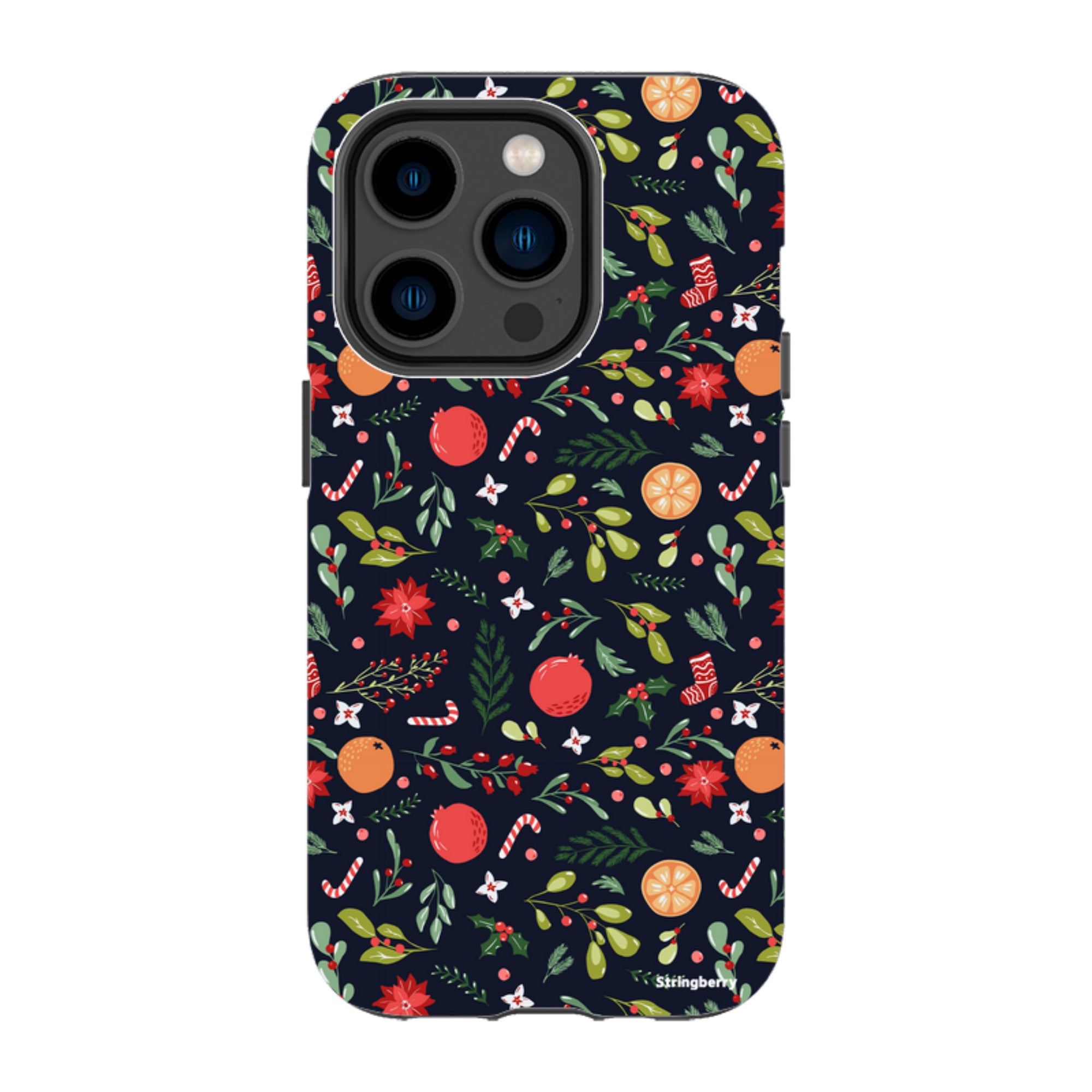 iPhone MagSafe Tough Case - Oranges and Candy Canes II