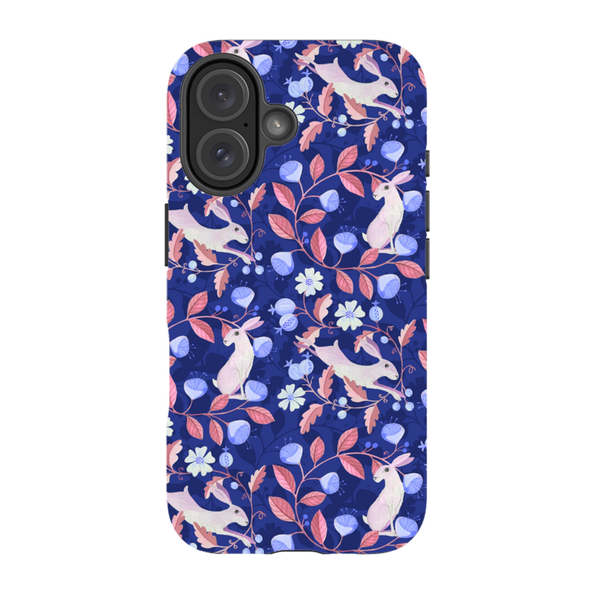 iPhone Tough Case - Hare Pattern By Bex Parkin