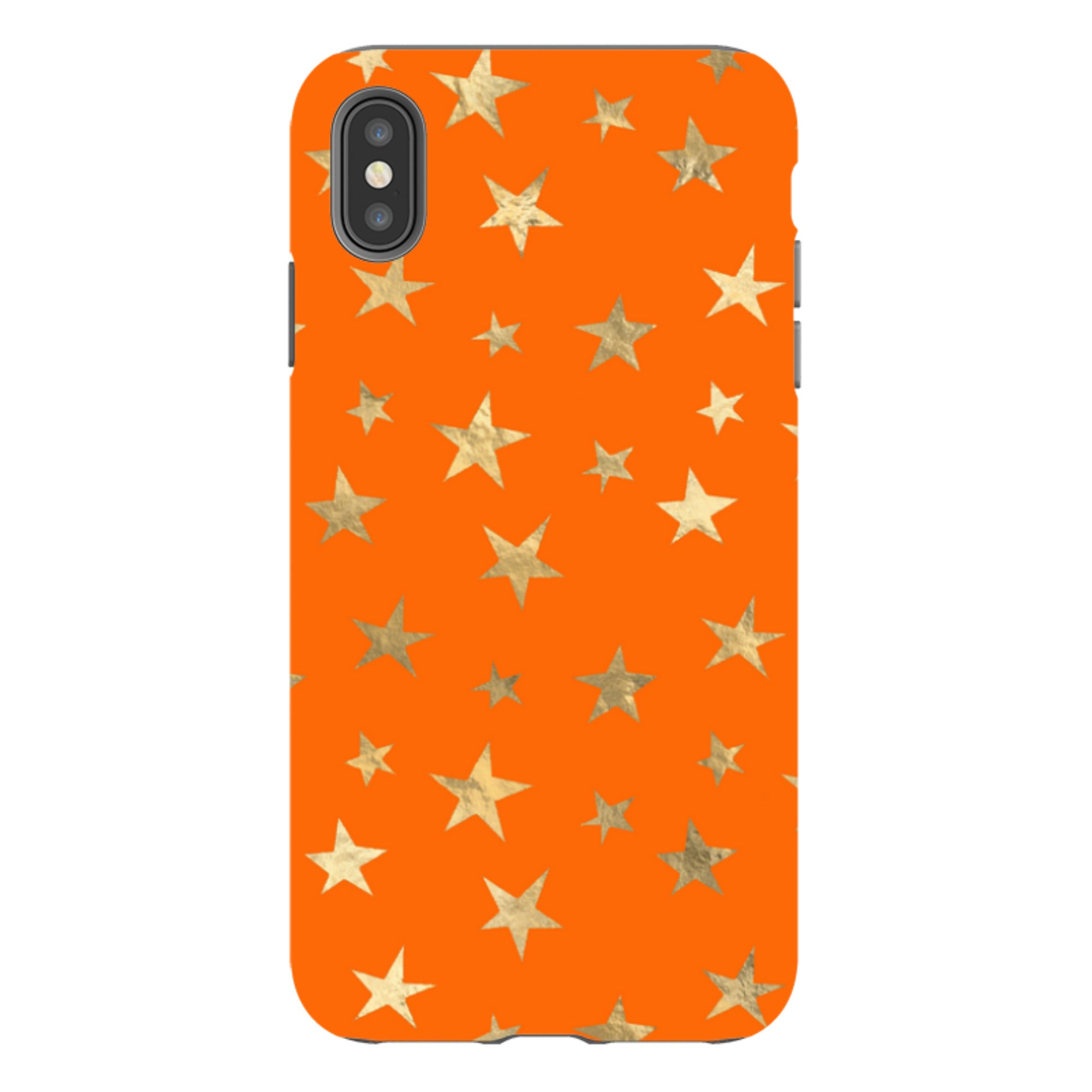iPhone Tough Case - Orange and Gold Stars