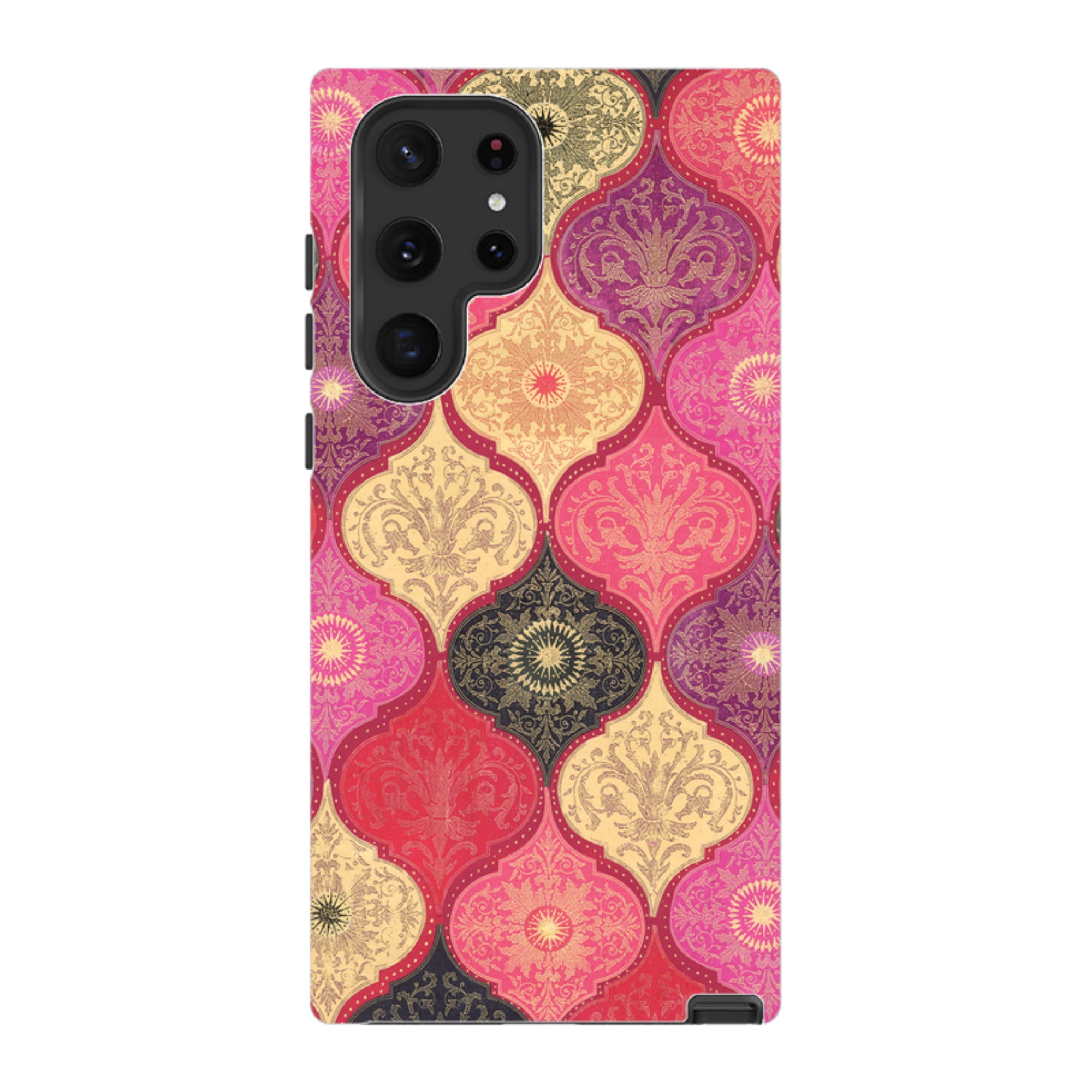 Samsung Tough Case - Red Damask By Jehane