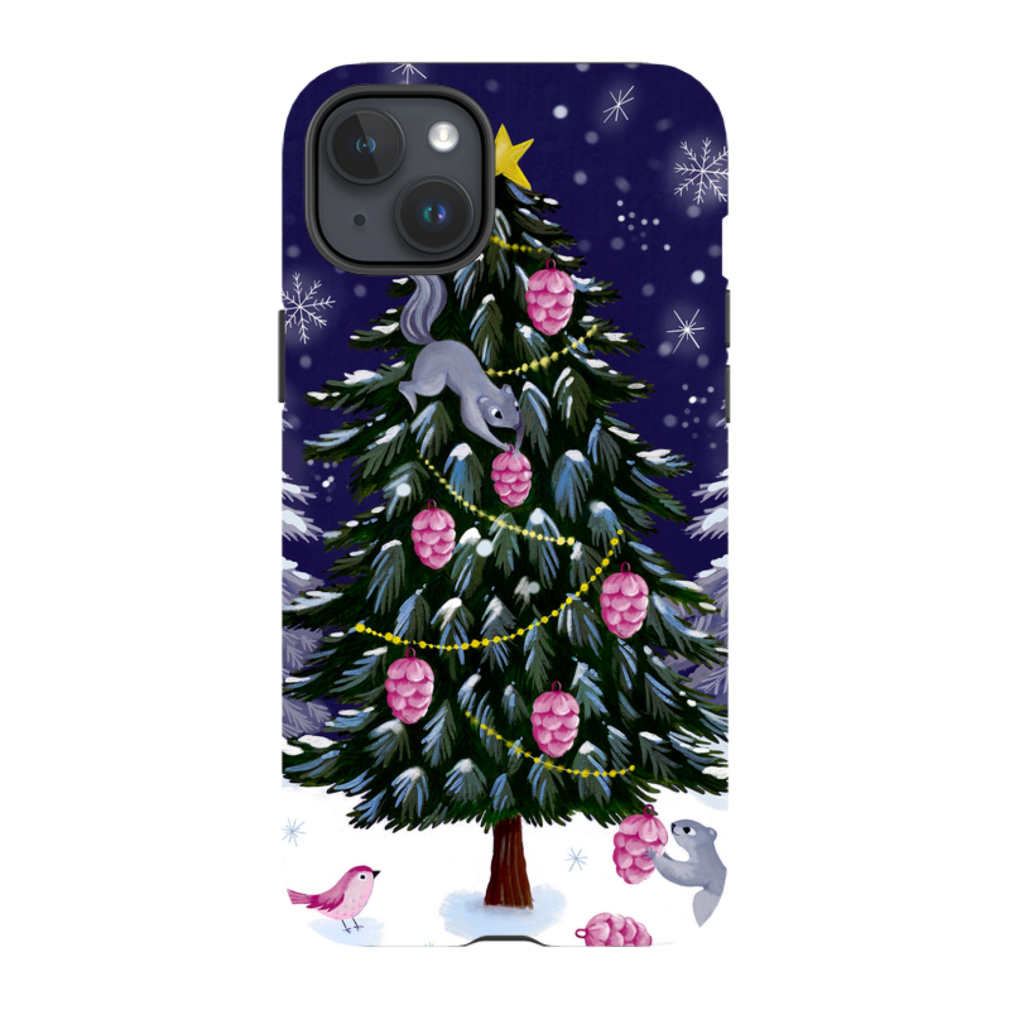 iPhone Tough Case - Squirrel Tree By Bex Parkin
