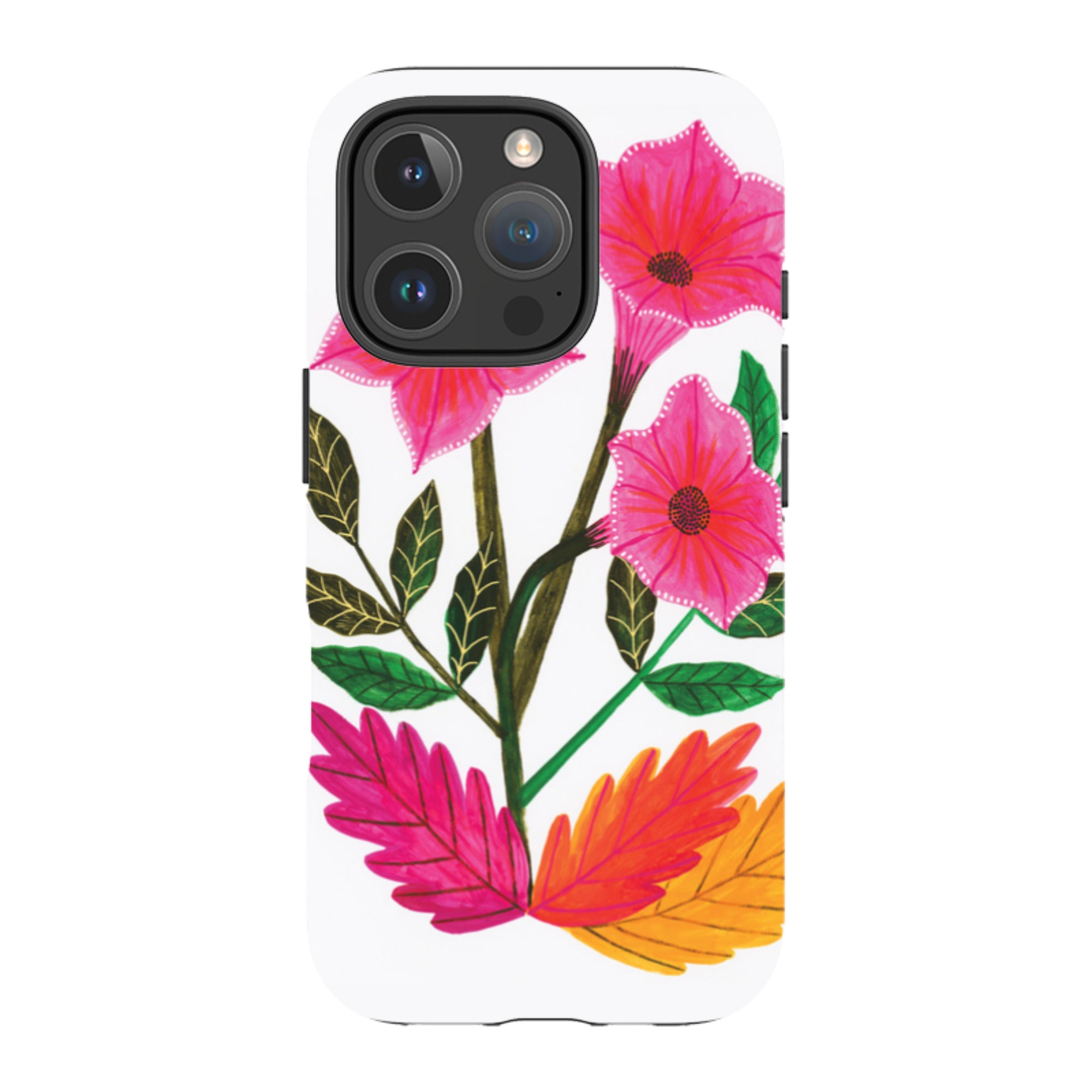 iPhone Tough Case - Trumpet Flowers By Lee Foster Wilson