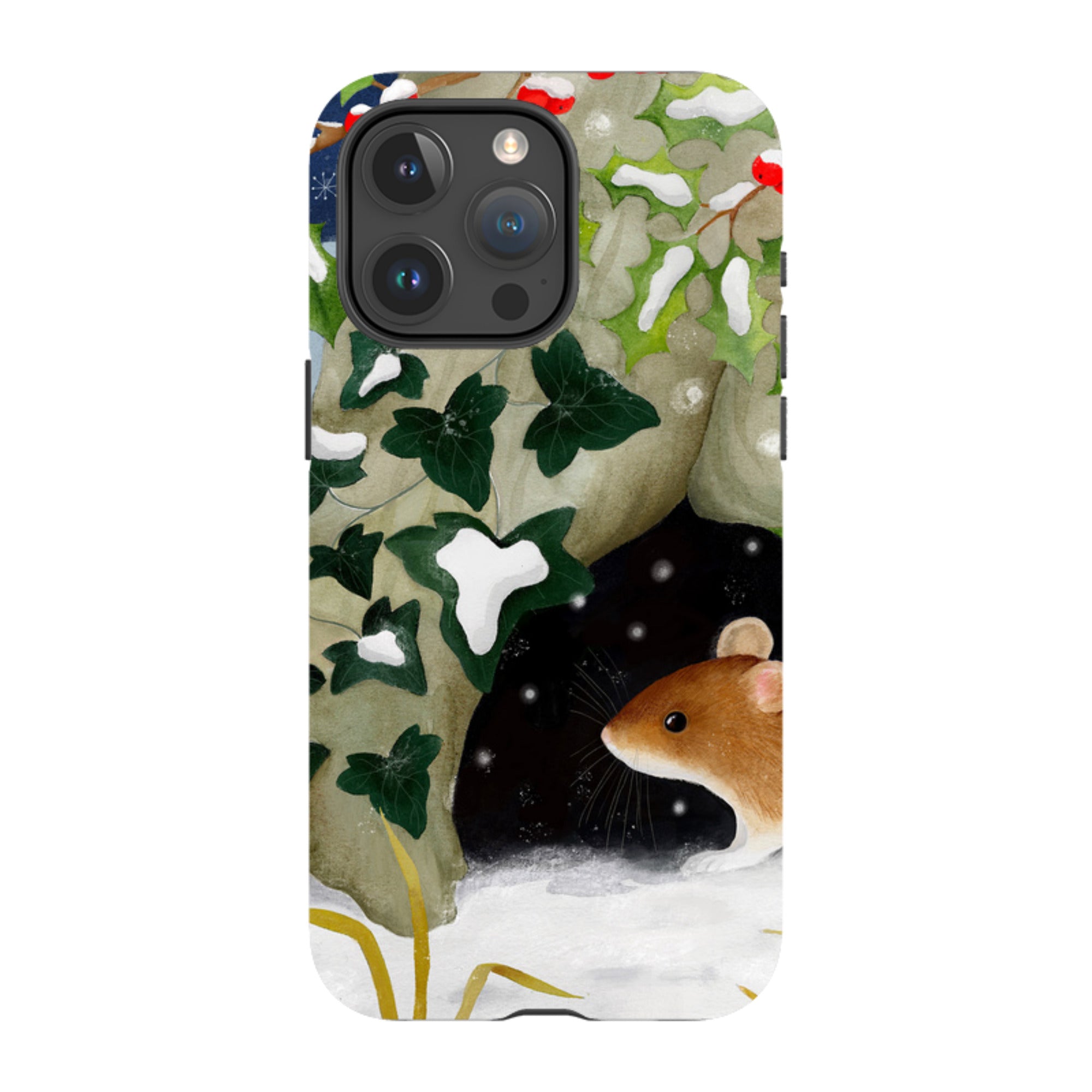iPhone Tough Case - Winter Mouse By Bex Parkin