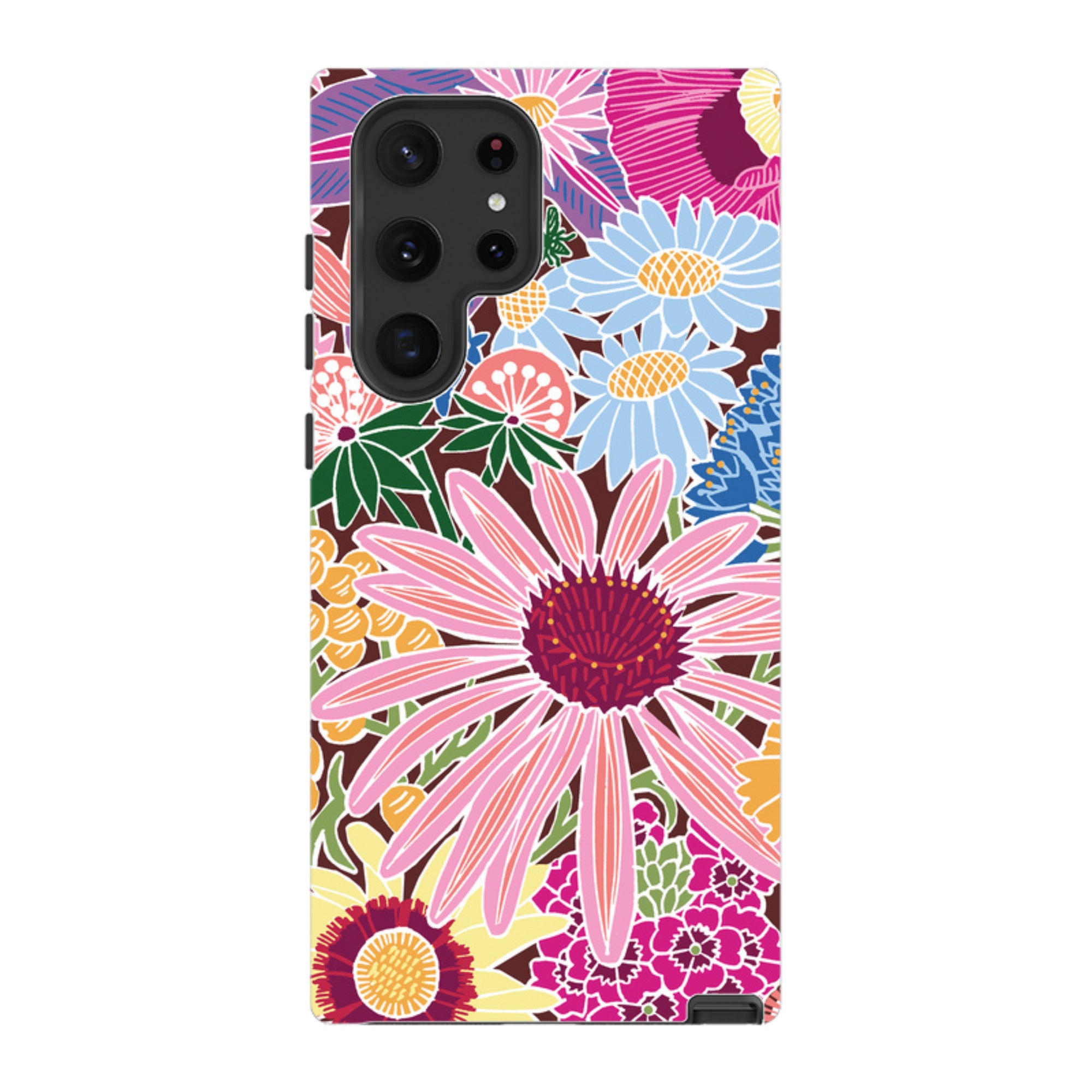 Samsung Tough Case - Jigsaw Floral 1 By kate Heiss