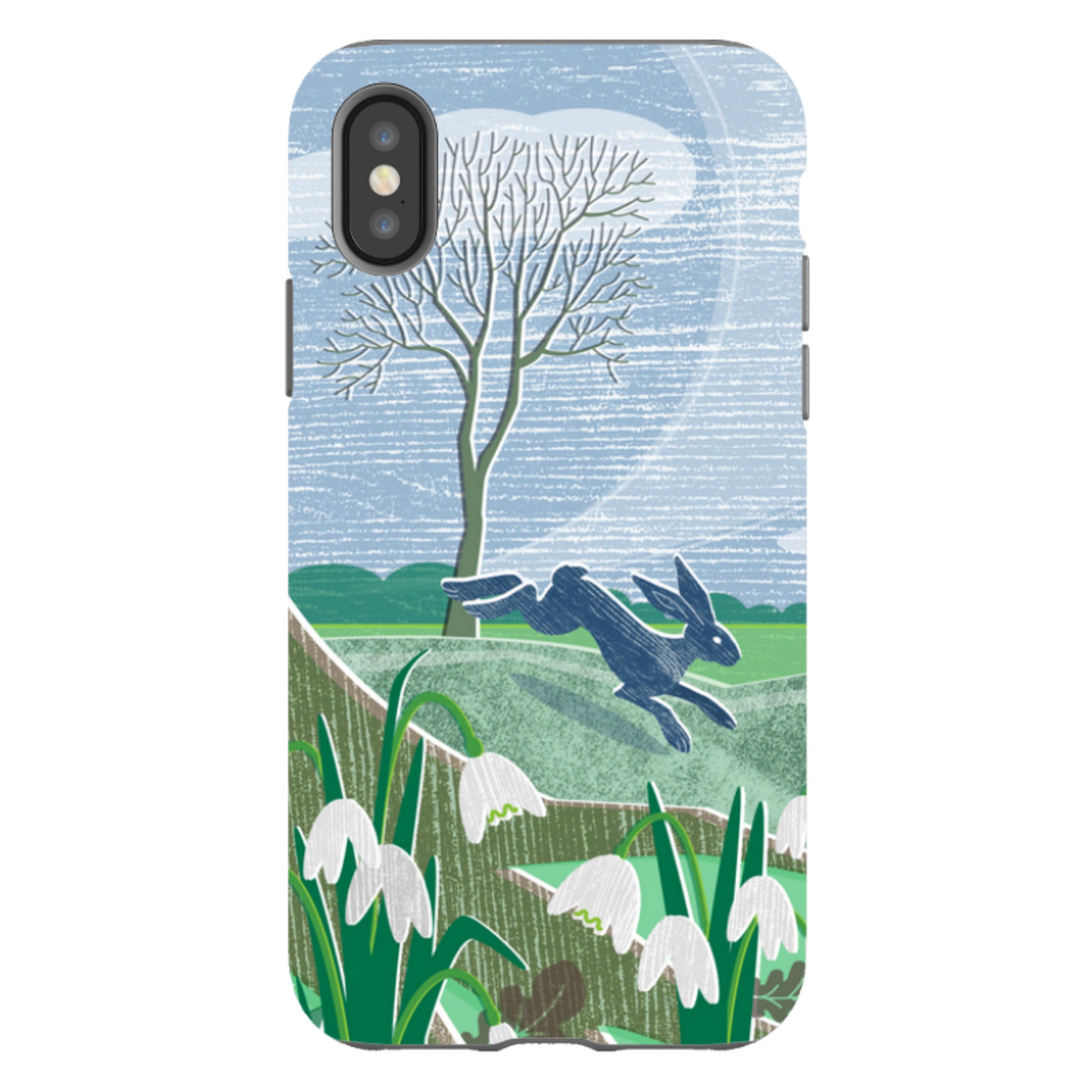 iPhone Tough Case - Snowdrops And Hare By Liane Payne