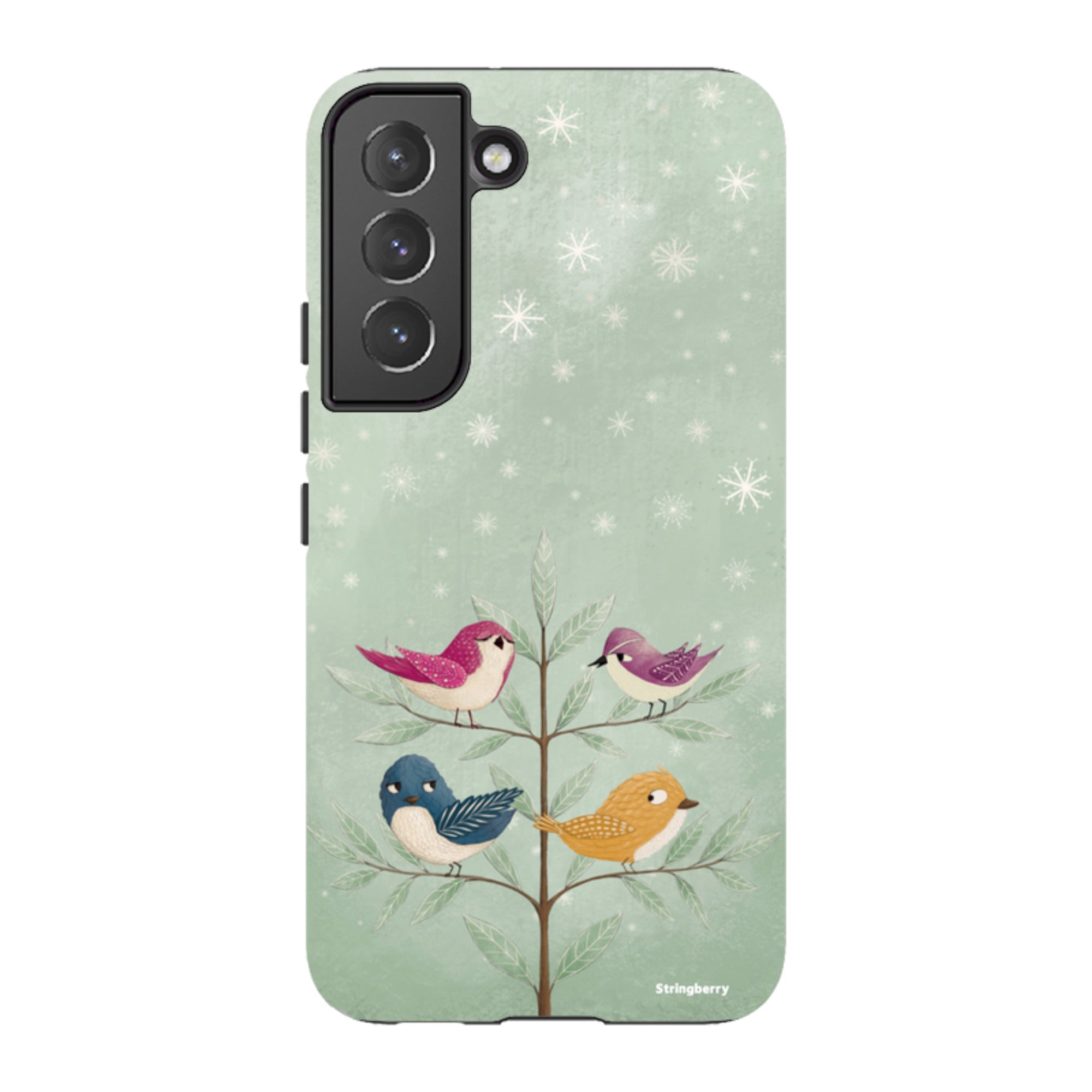 Samsung Tough Case - Garden Birds Aqua By Maja Lindberg