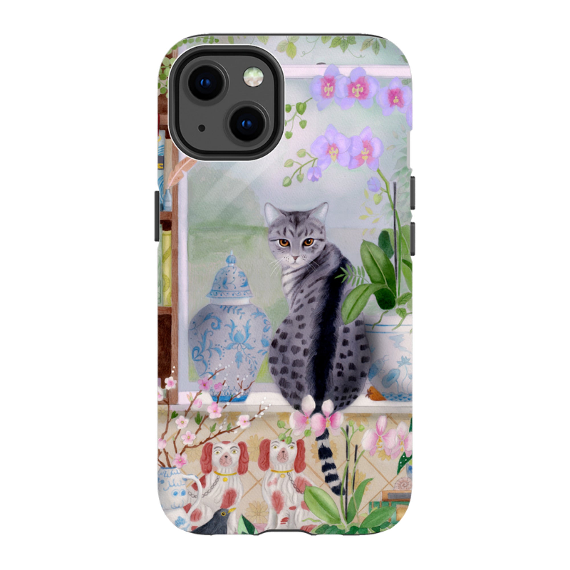 iPhone Tough Case - Cat In Window By Bex Parkin