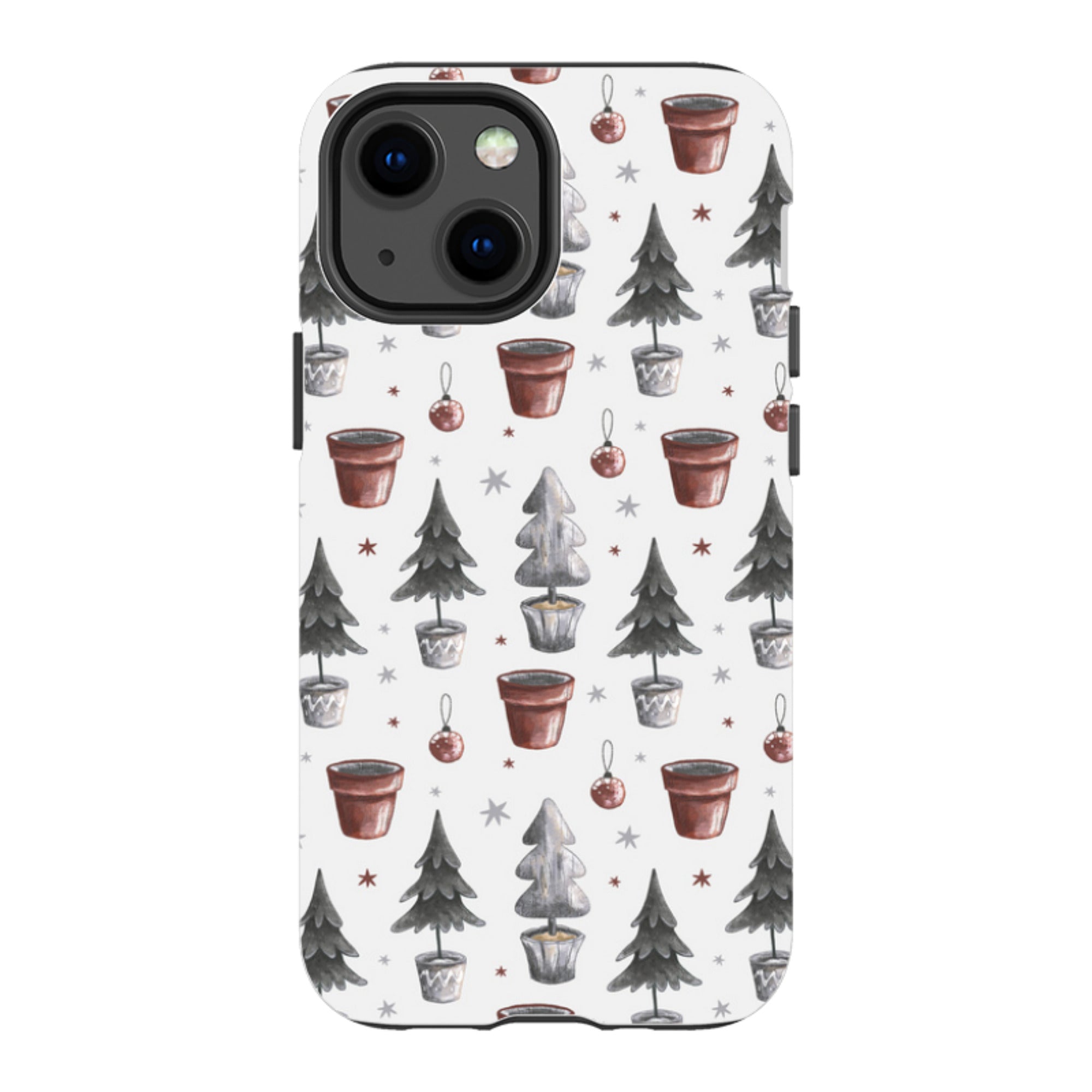 iPhone Tough Case - Xmas Tree Pattern
