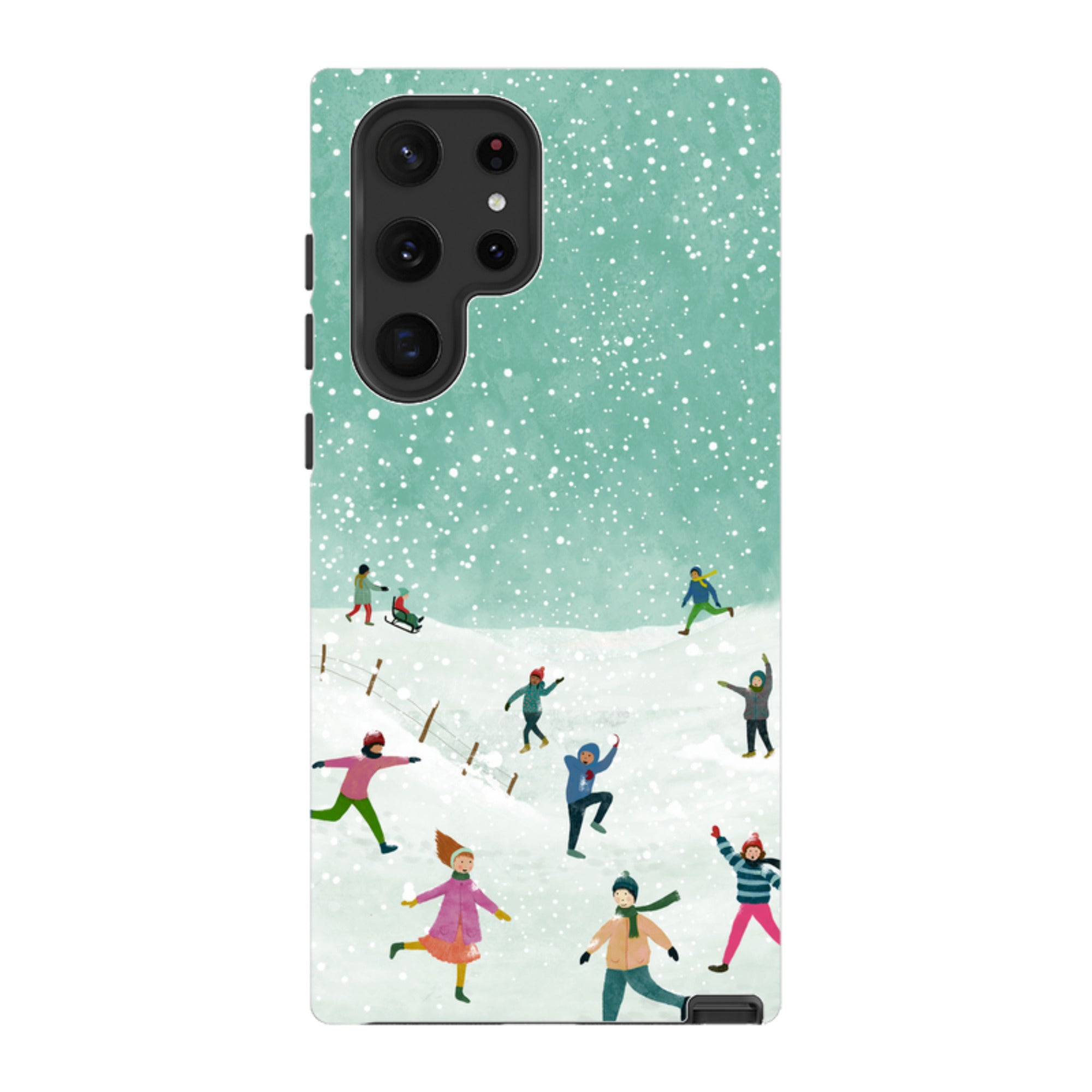 Samsung Tough Case - Snowball Fight By Katherine Quinn