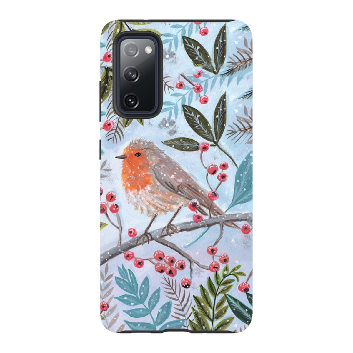 Samsung Tough Case - Robin With Berries By Mary Stubberfield