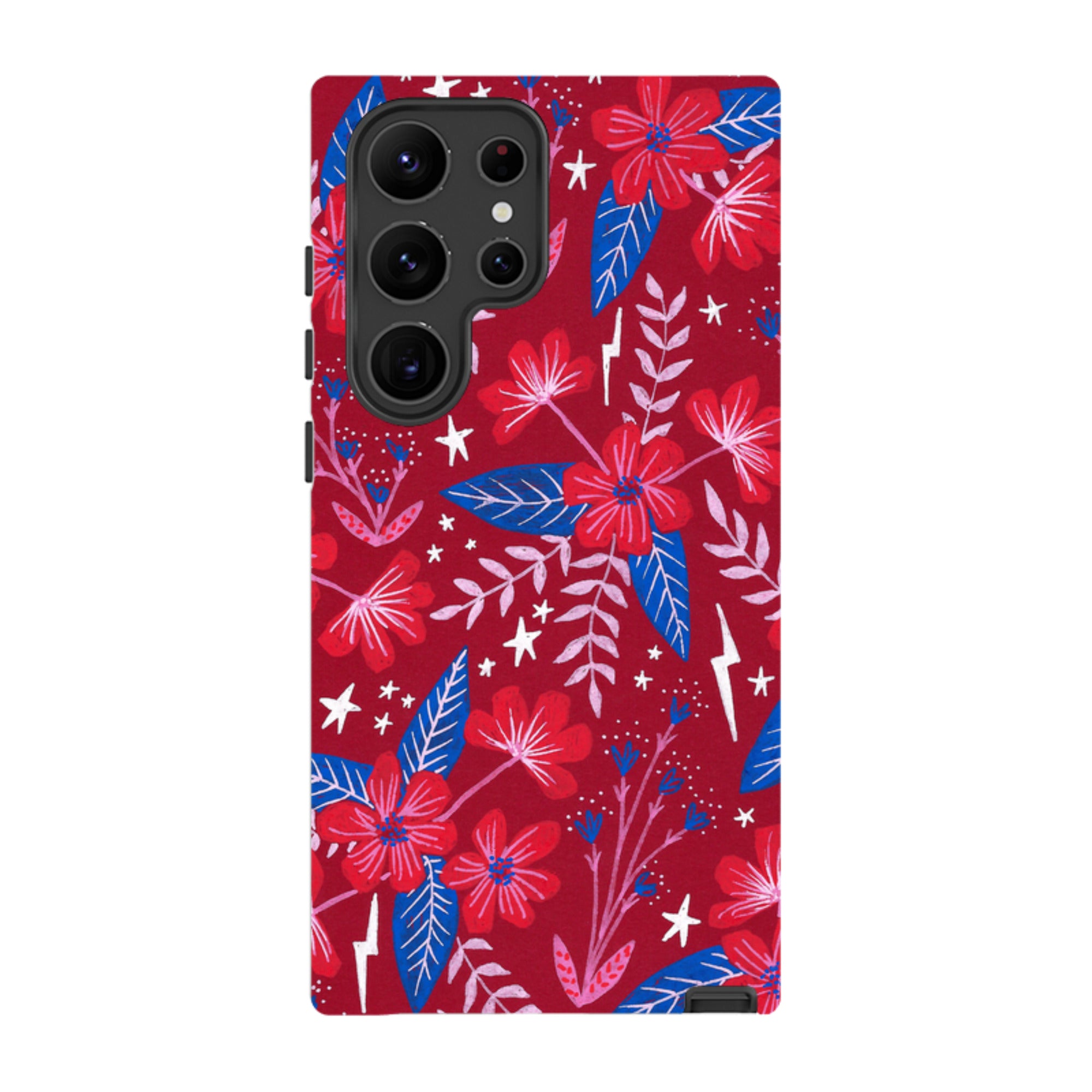Samsung Tough Case - Red Moon Garden By Lee Foster Wilson