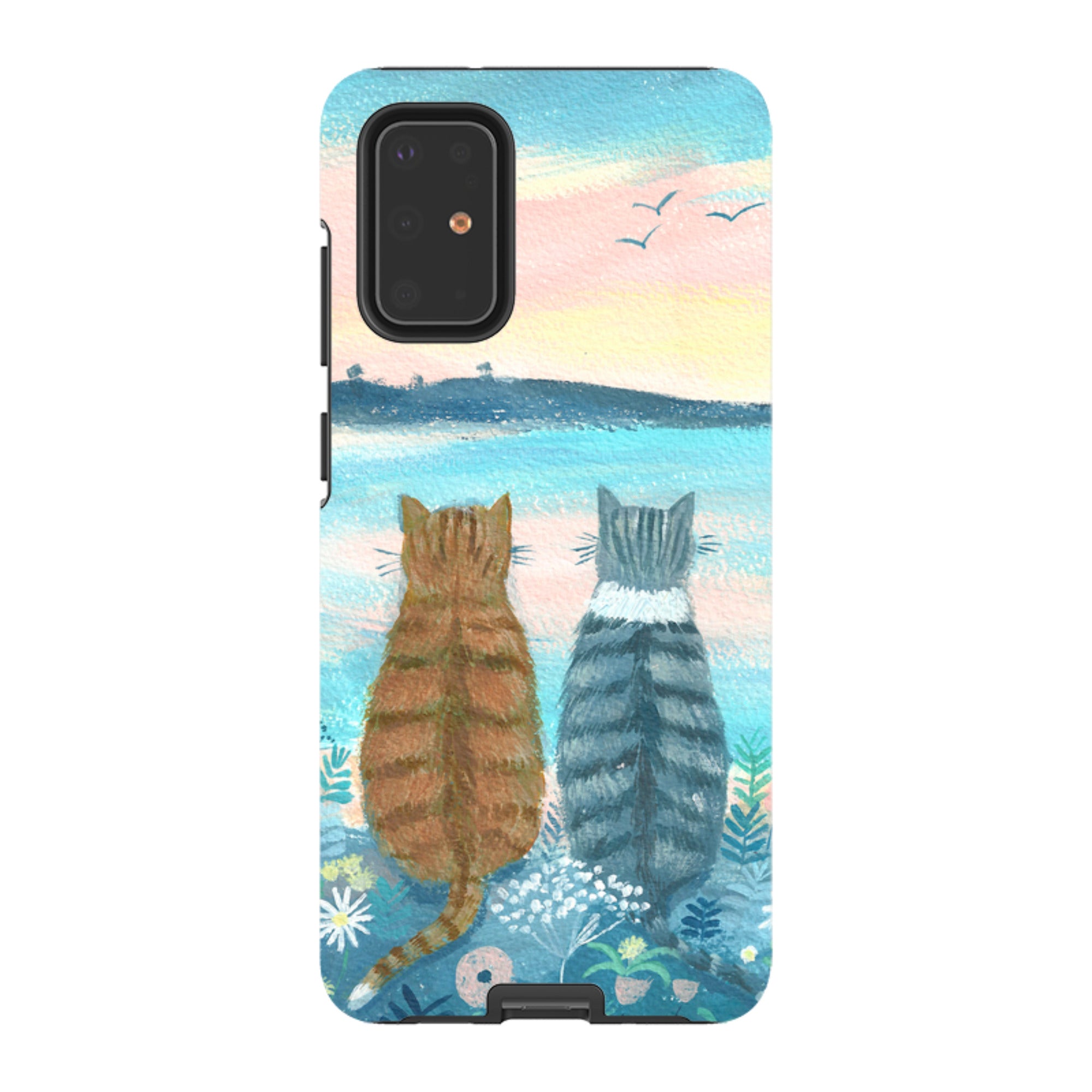 Samsung Tough Case - Sunset Cats 2 By Mary Stubberfield