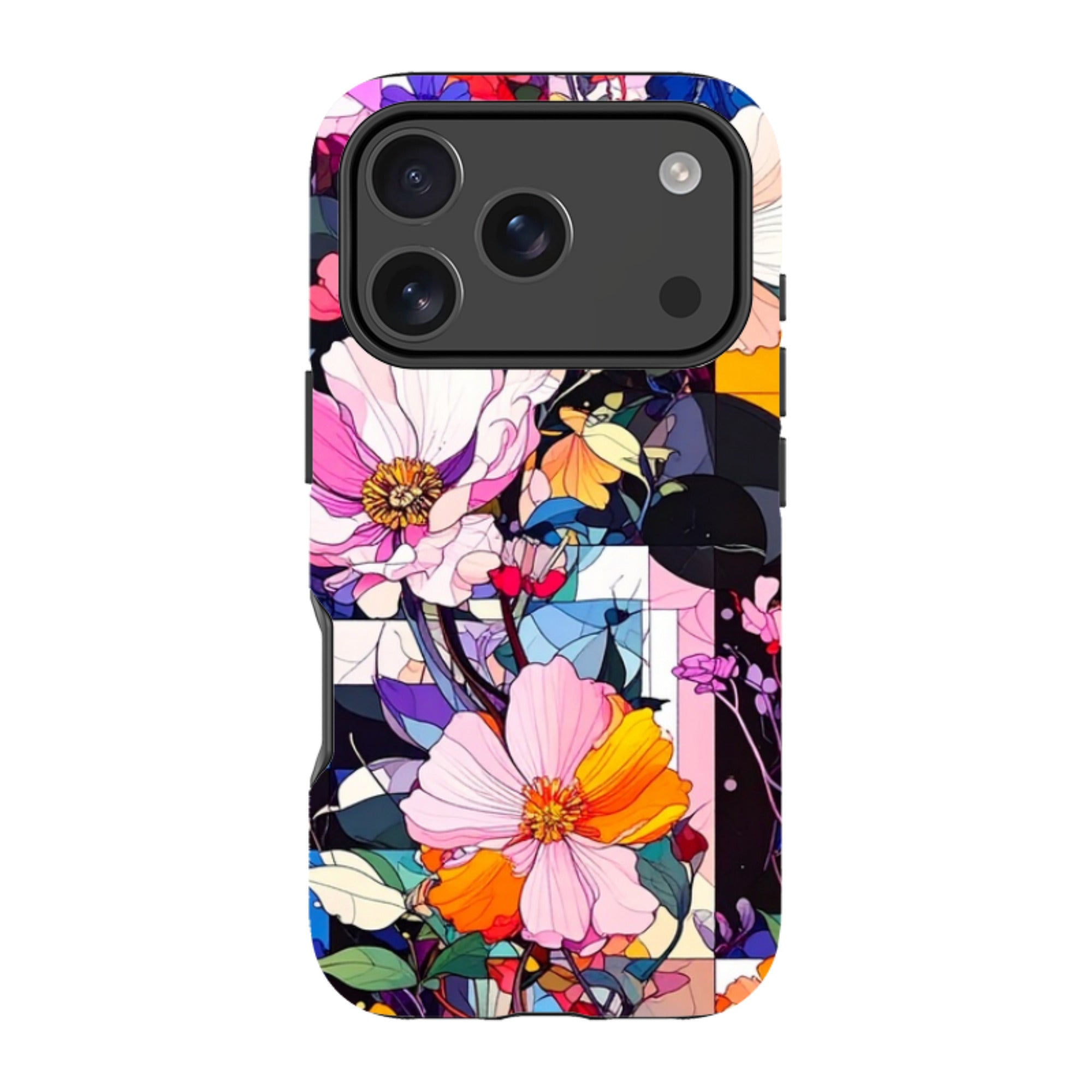 iPhone Tough Case - Block Floral
