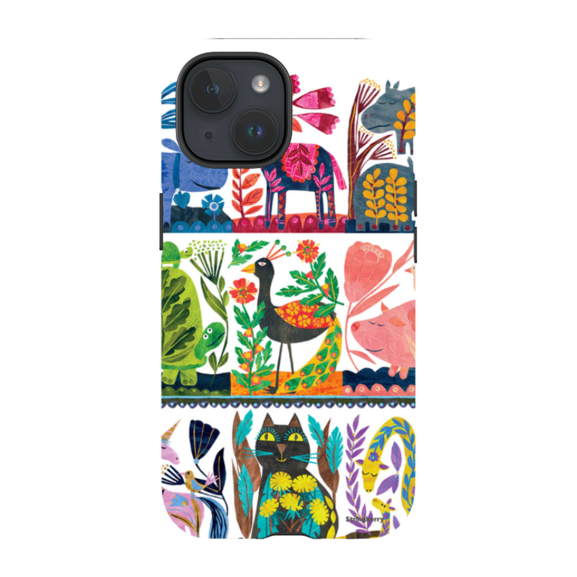 iPhone MagSafe Tough Case - Folk Colour By Tracey English
