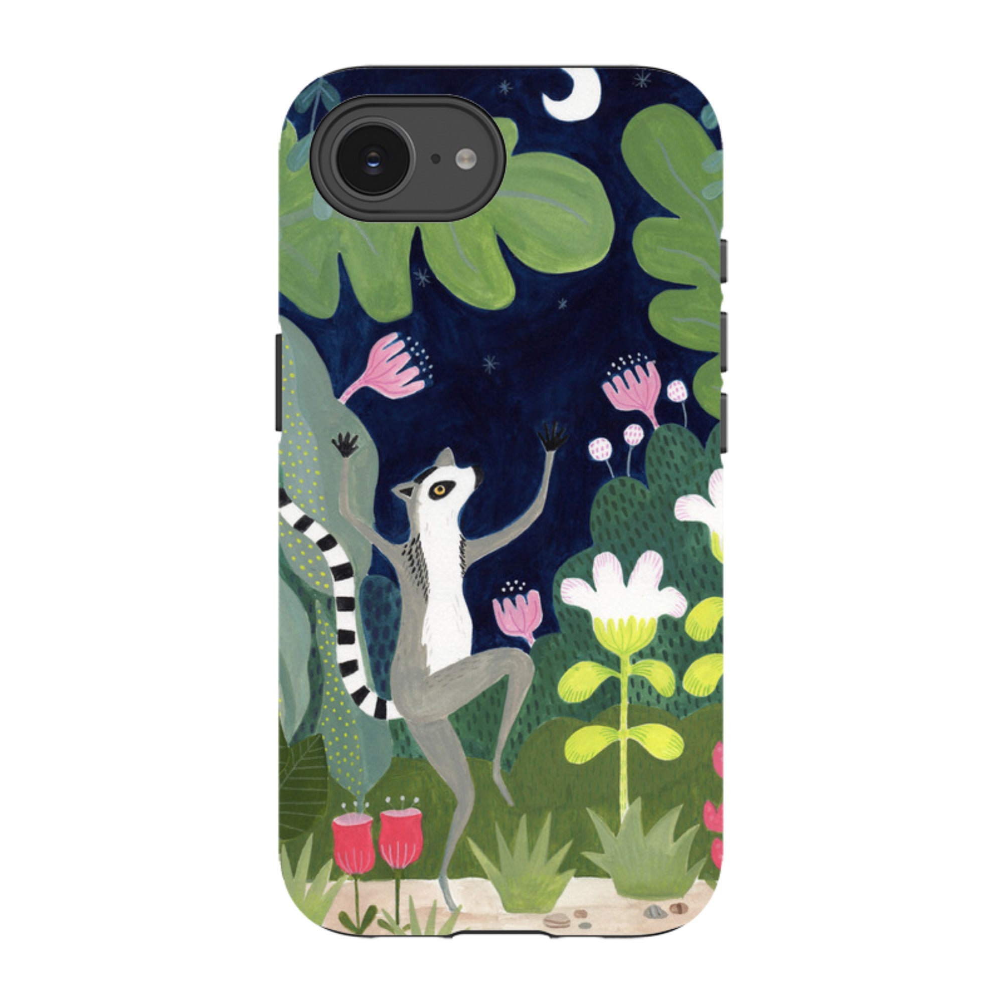 iPhone Tough Case - Dancing Lemur By Bex Parkin