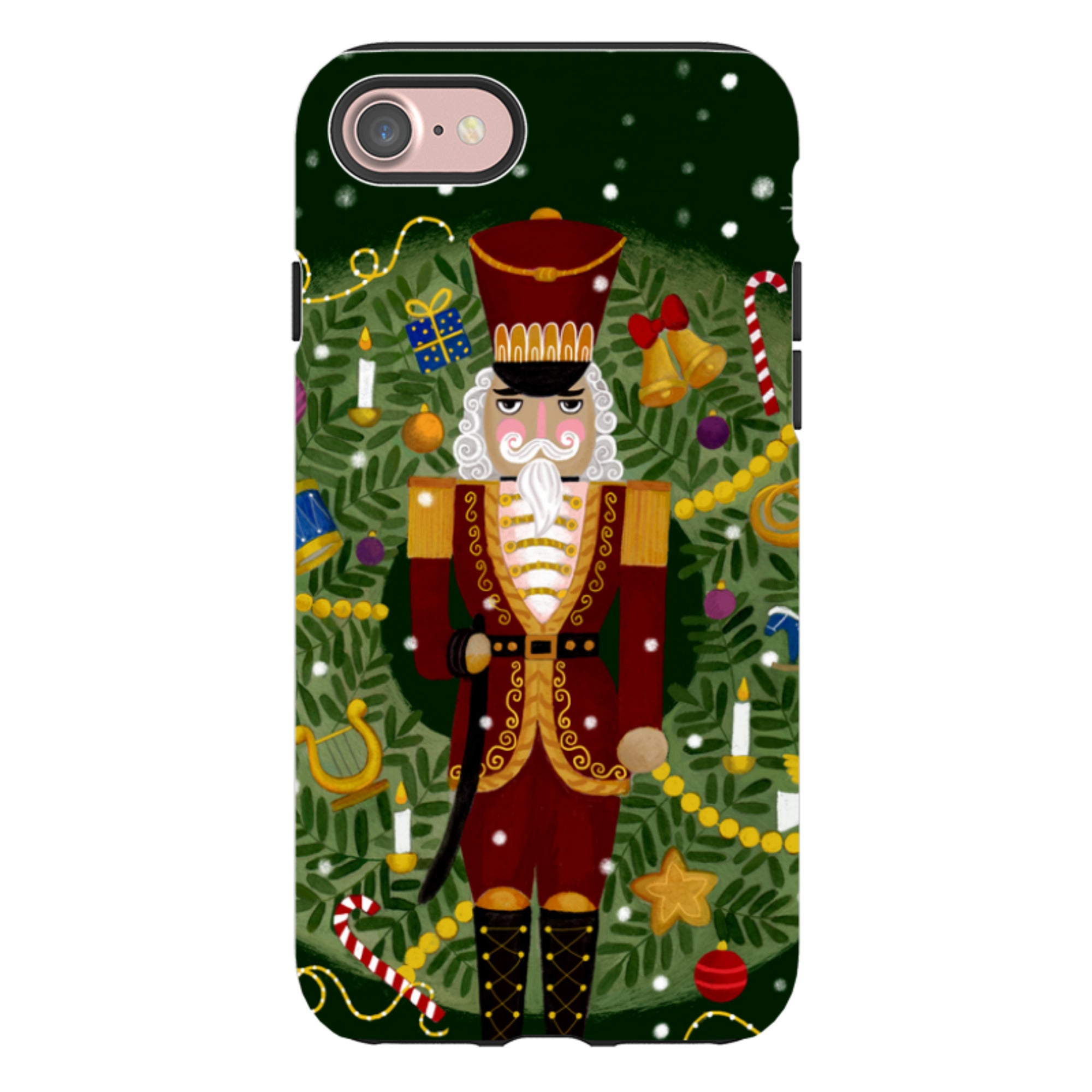 iPhone Tough Case - Red Nutcracker By Bex Parkin