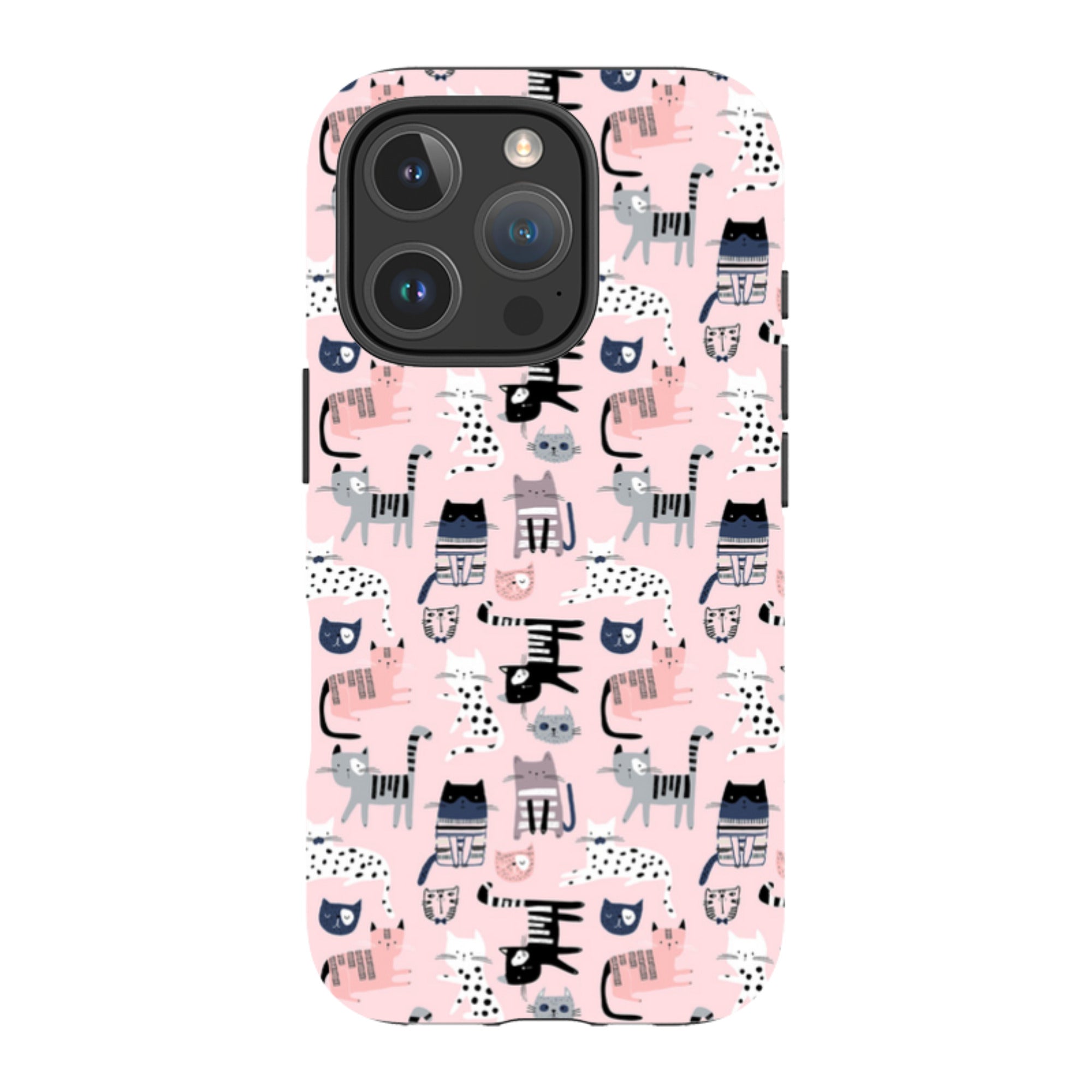 iPhone Tough Case - Cat-titude Pattern