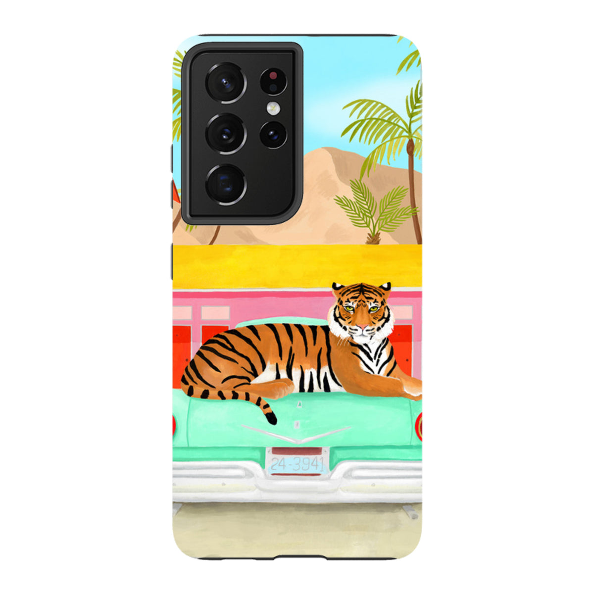 Samsung Tough Case - Palm Motel Tiger By Bex Parkin