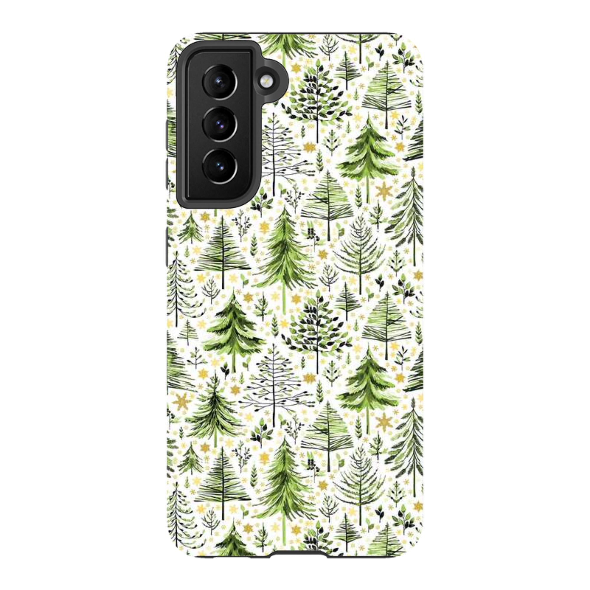 Samsung Tough Case - Green Xmas Trees By Elisabeth Haager
