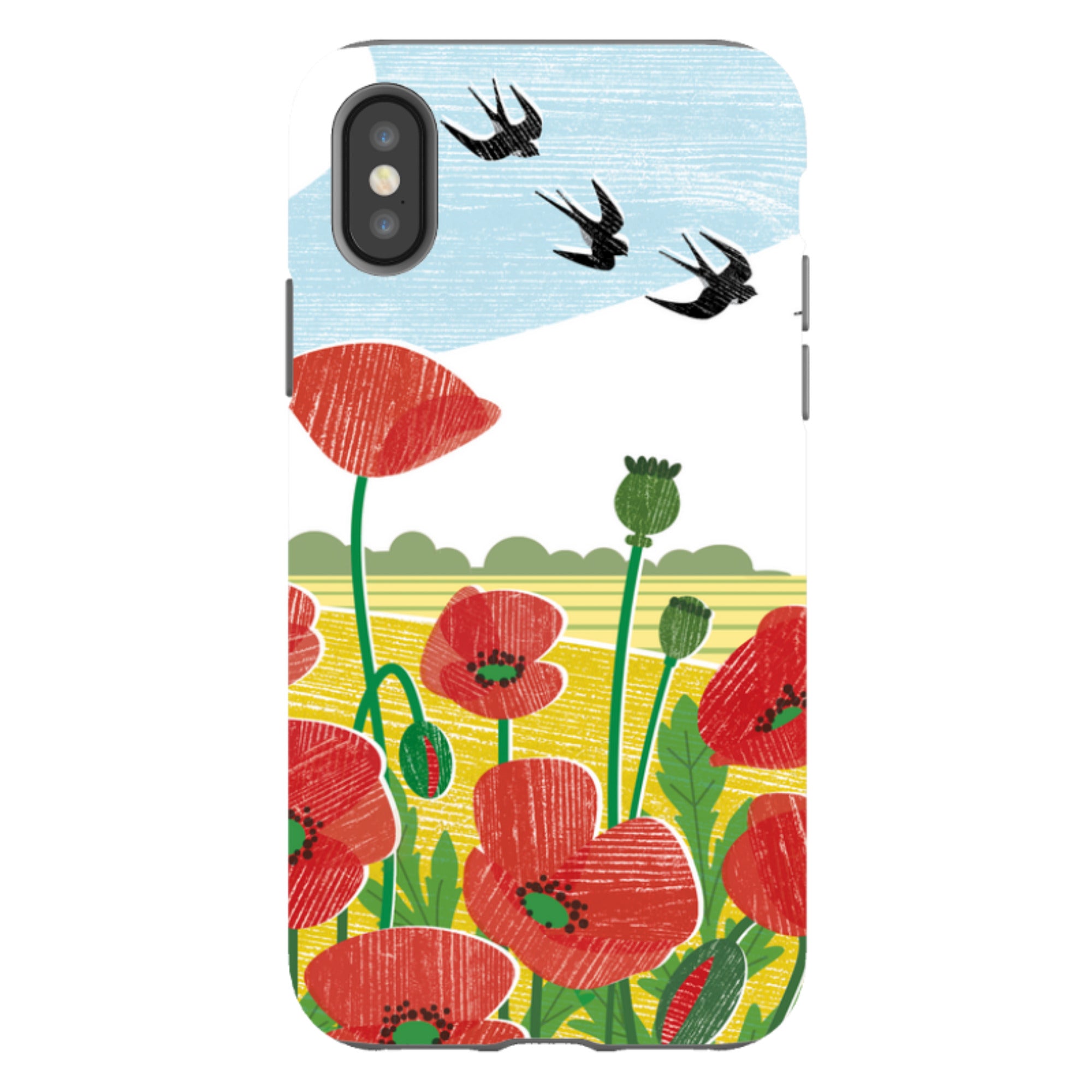 iPhone Tough Case - Poppy Fields By Liane Payne