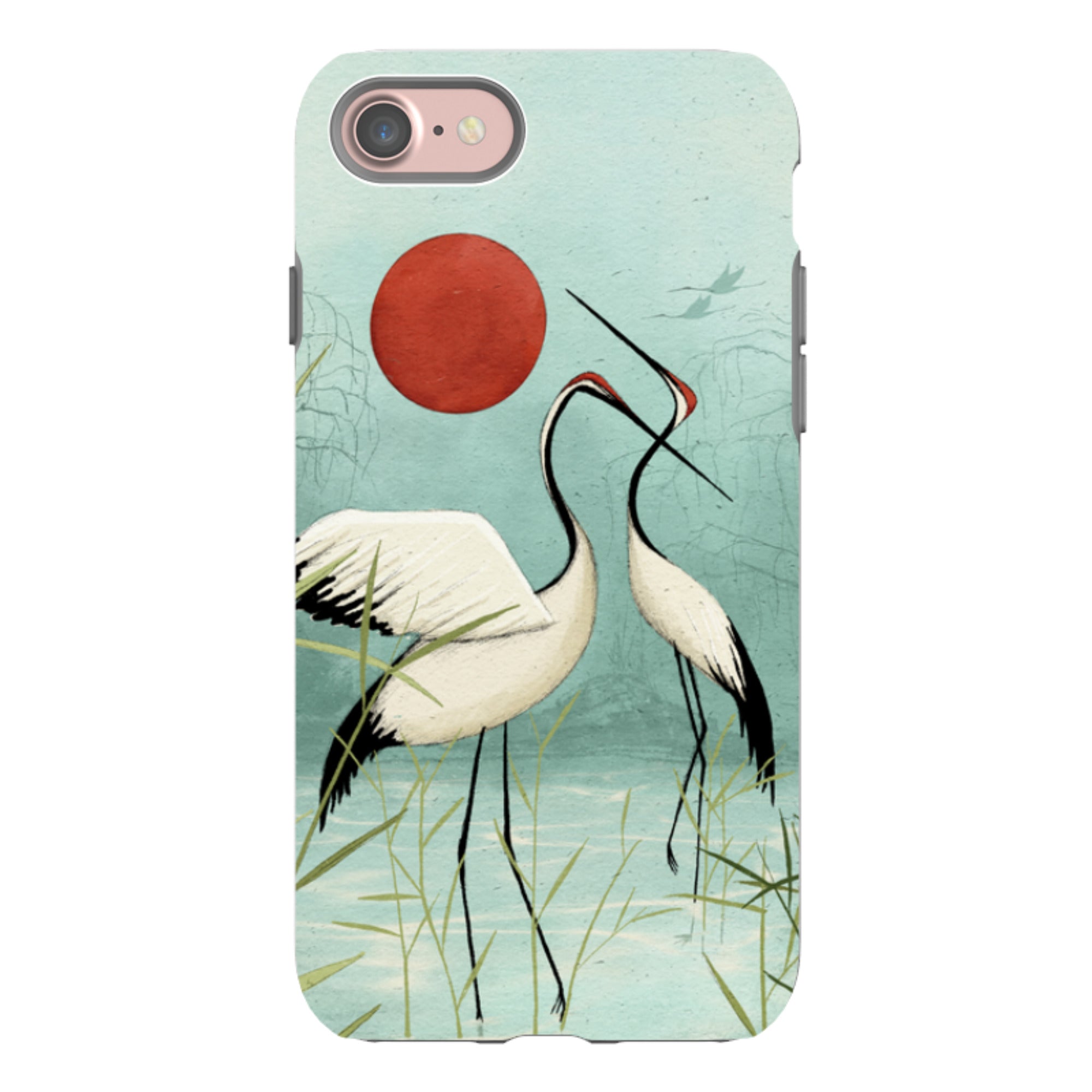 iPhone Tough Case - Cranes By Maja Lindberg