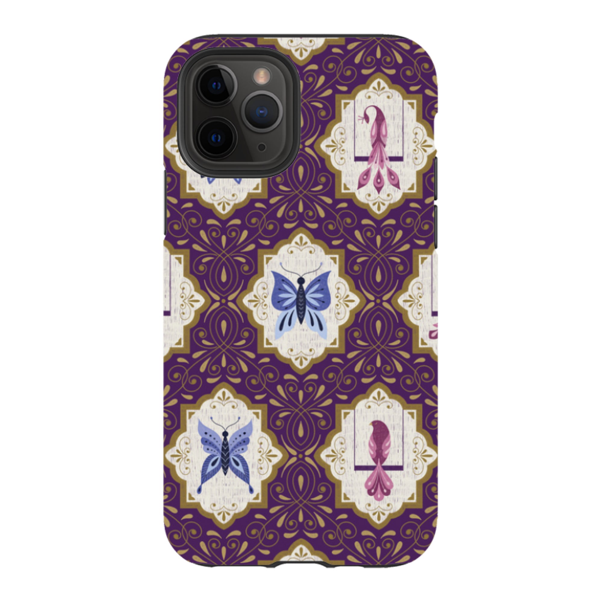 iPhone Tough Case - Wingframes Purple By Jenny Zemanek