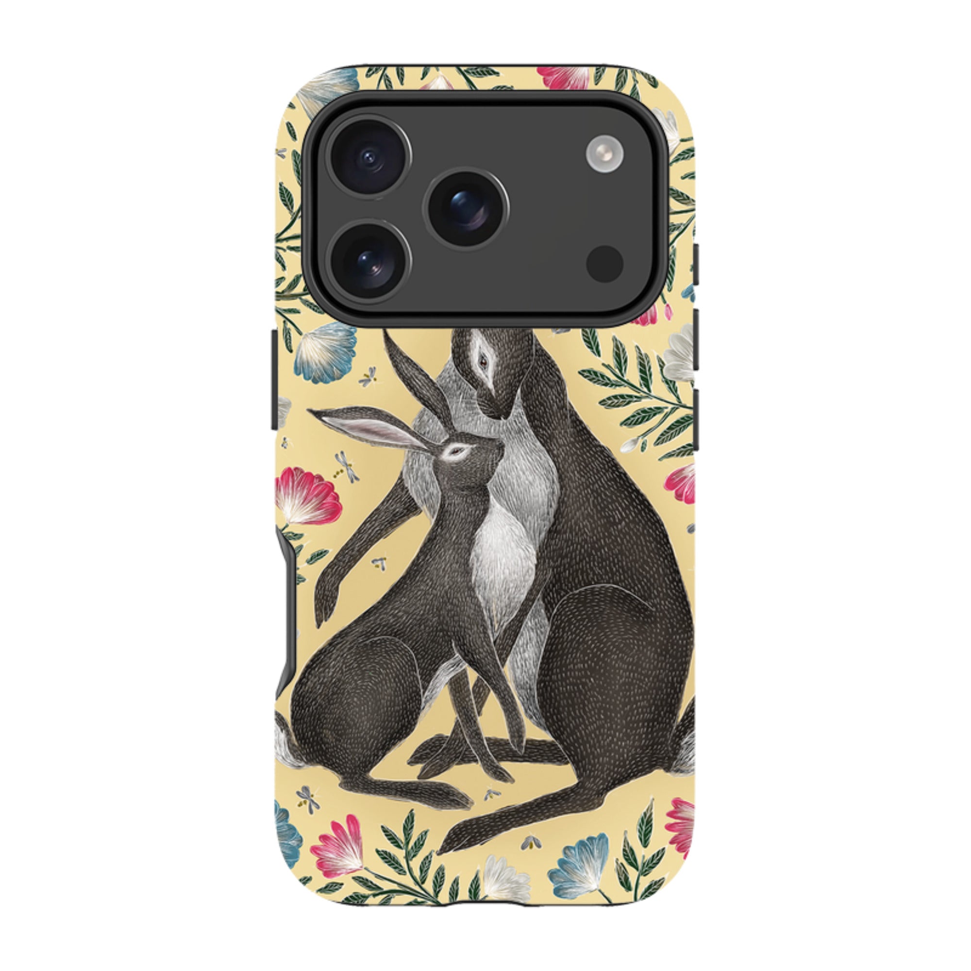 iPhone Tough Case - Mother And Baby Hare By Catherine Rowe