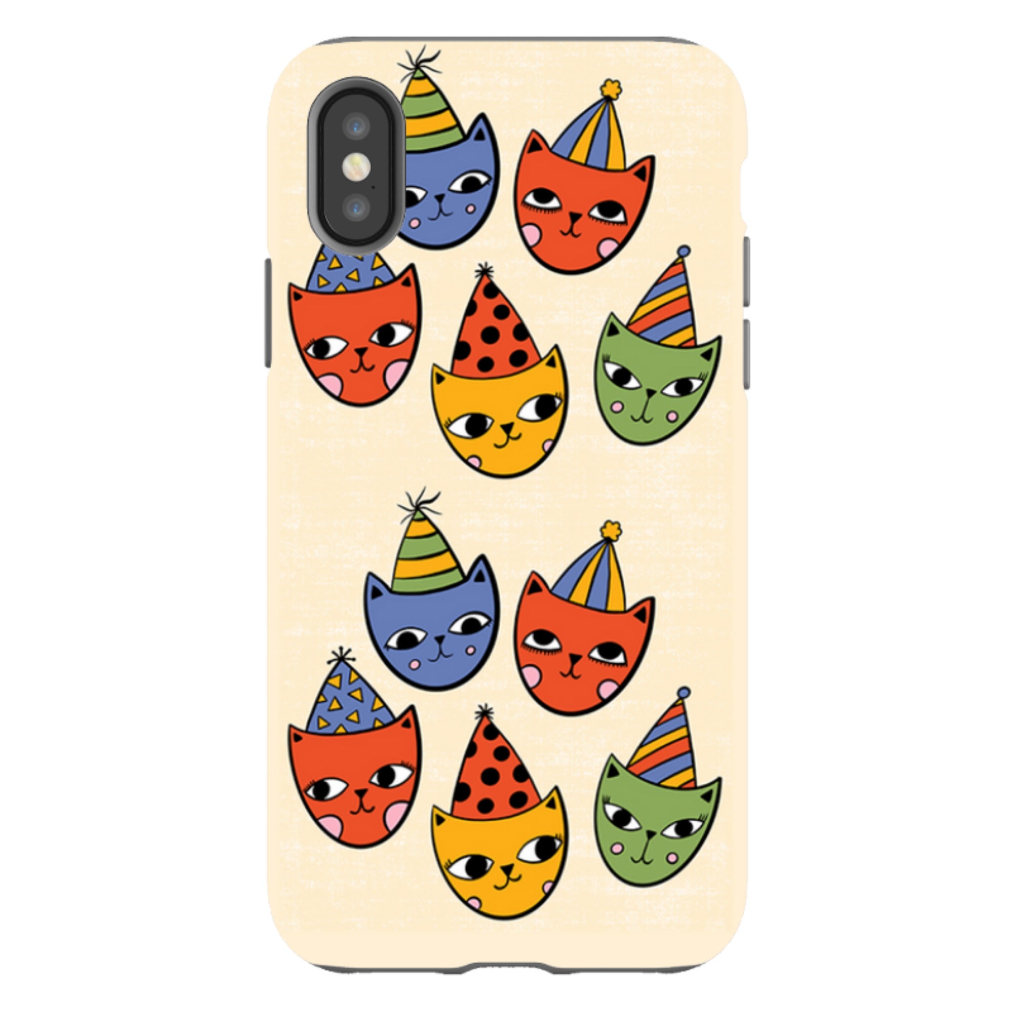 iPhone Tough Case - Happy Cats By Suzy Taylor