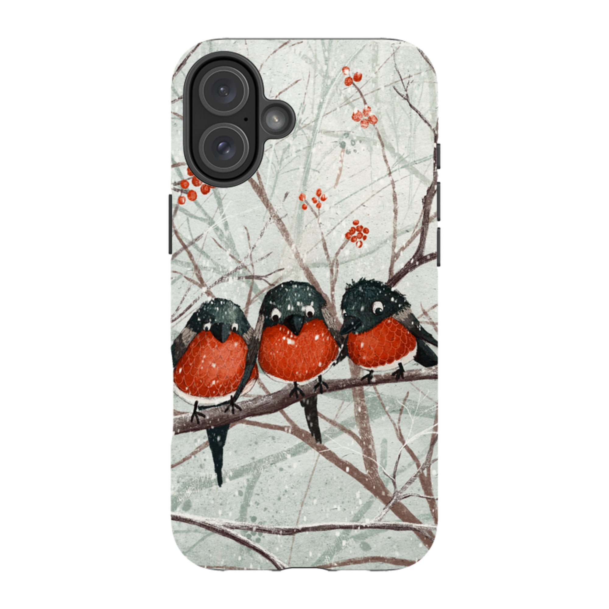 iPhone Tough Case - Frosted Branches By Maja Lindberg