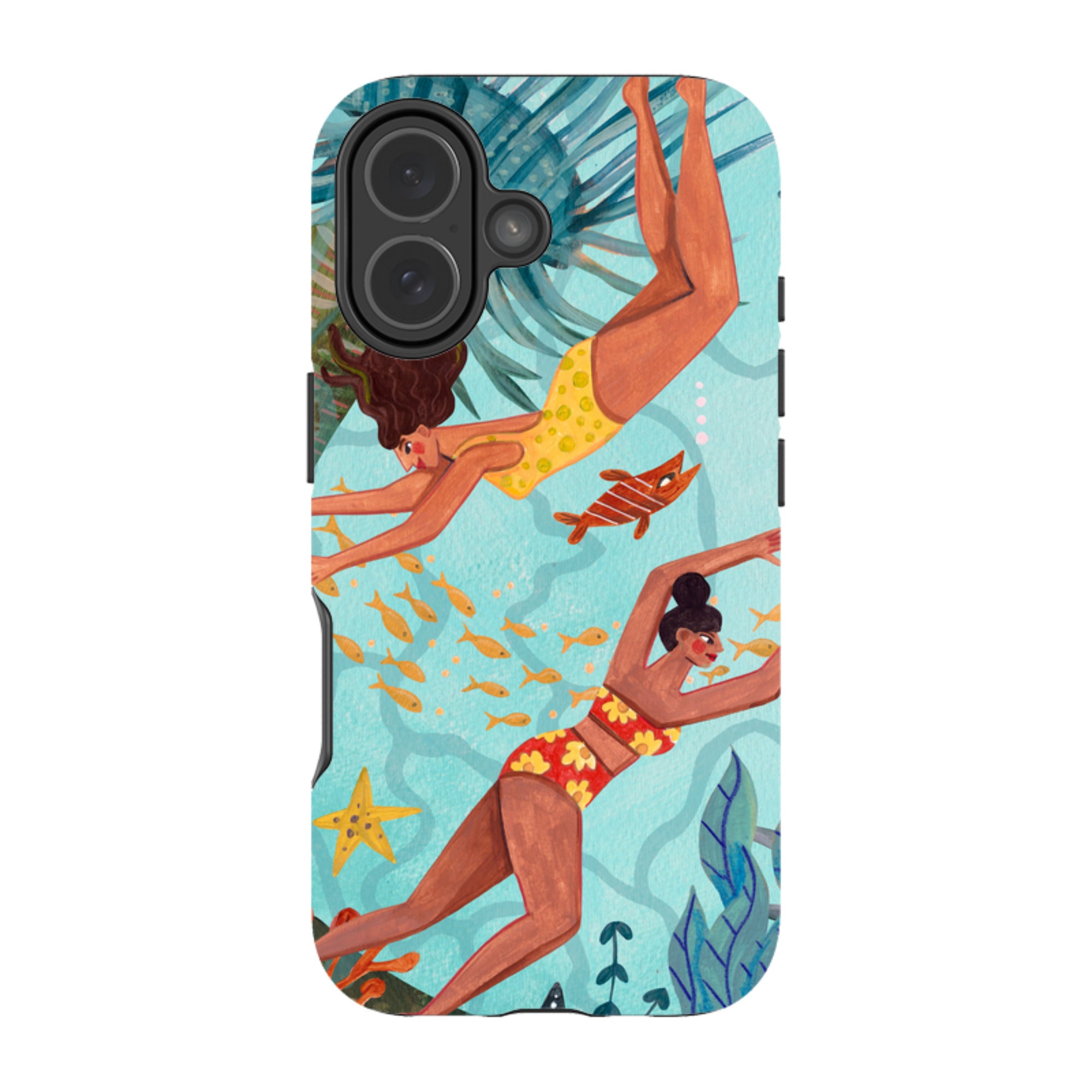 iPhone MagSafe Tough Case -  Swimming By Caroline Bonne Muller