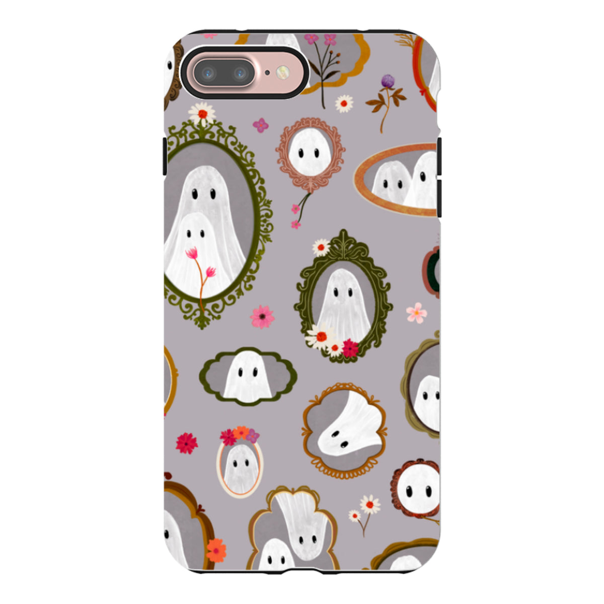 iPhone Tough Case - Framed Ghosts - Mauve By Katherine Quinn
