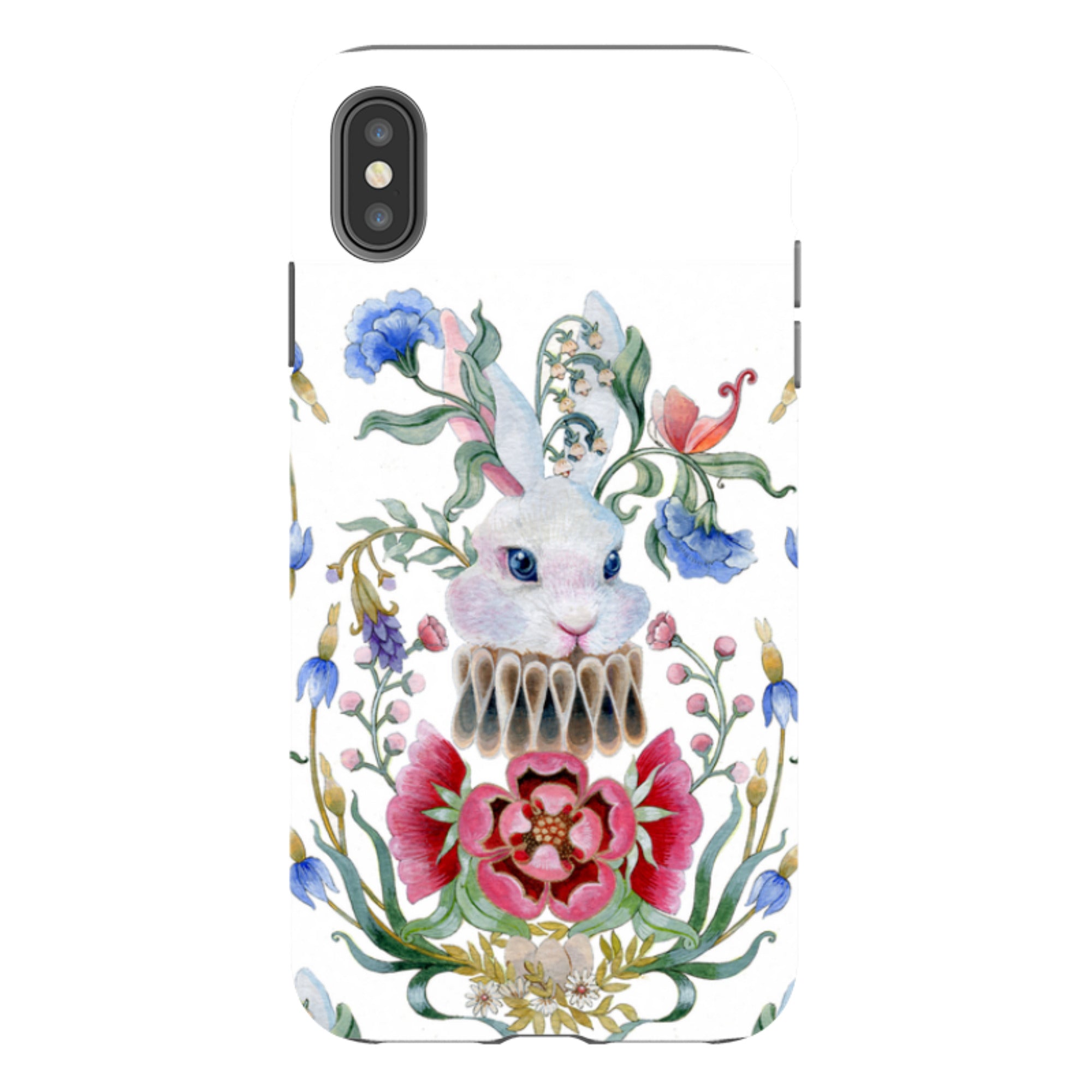 iPhone Tough Case - White Rabbit By Maria Matos