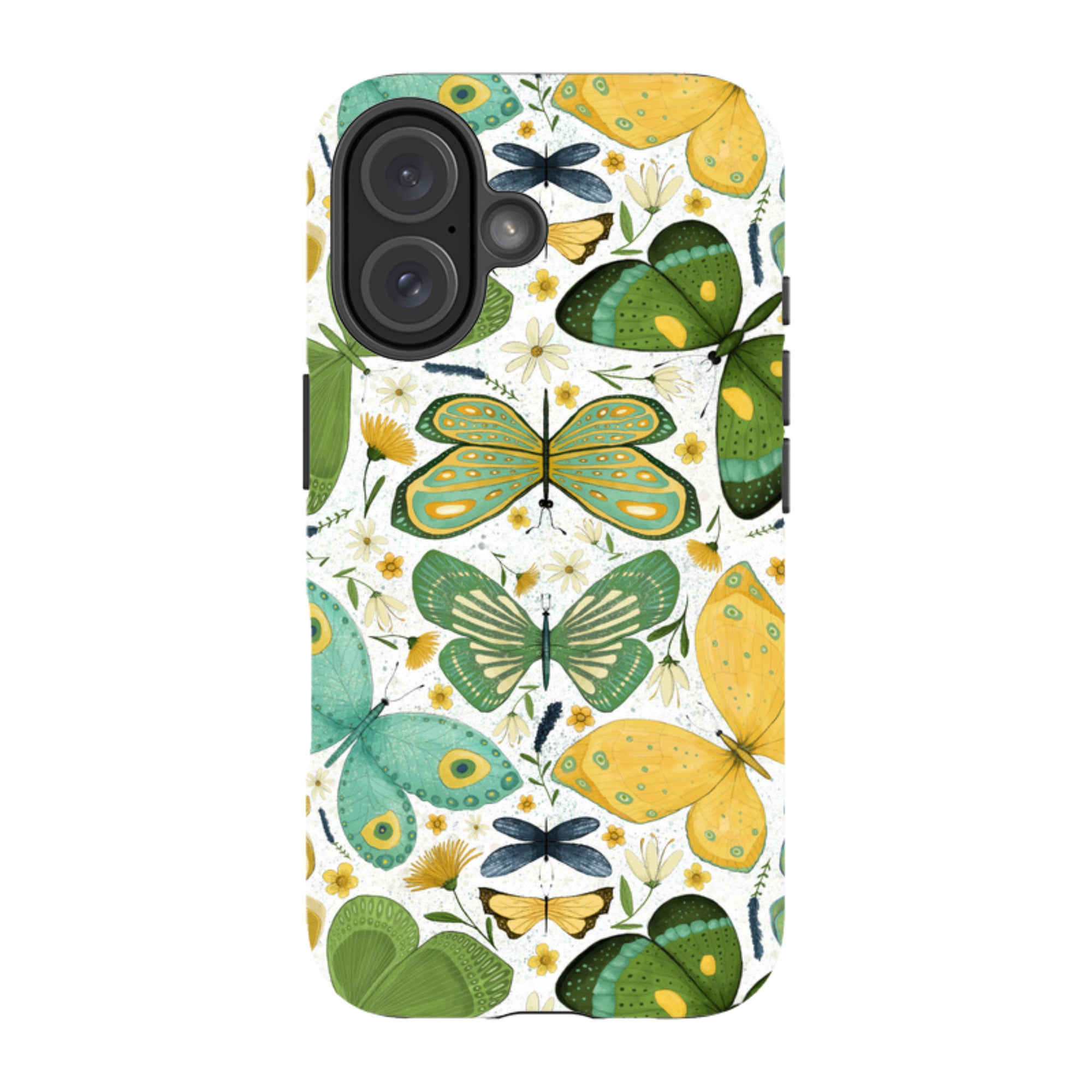 iPhone MagSafe Tough Case - Green Butterflies By Maja Lindberg