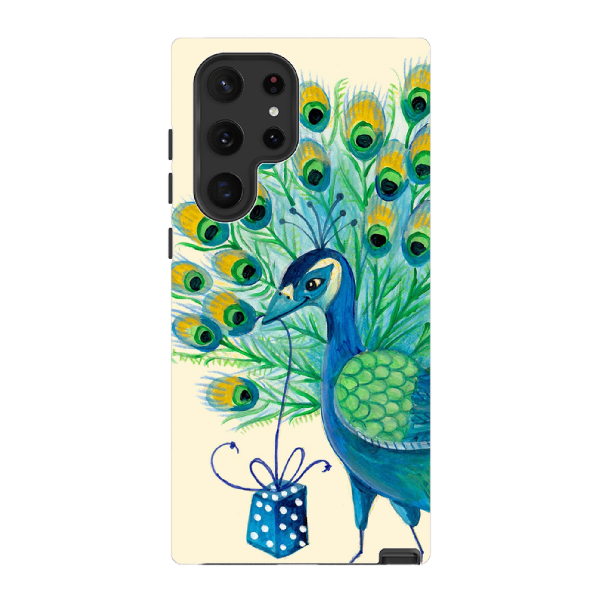 Samsung Tough Case - Peacock Present By Caroline Bonne Muller
