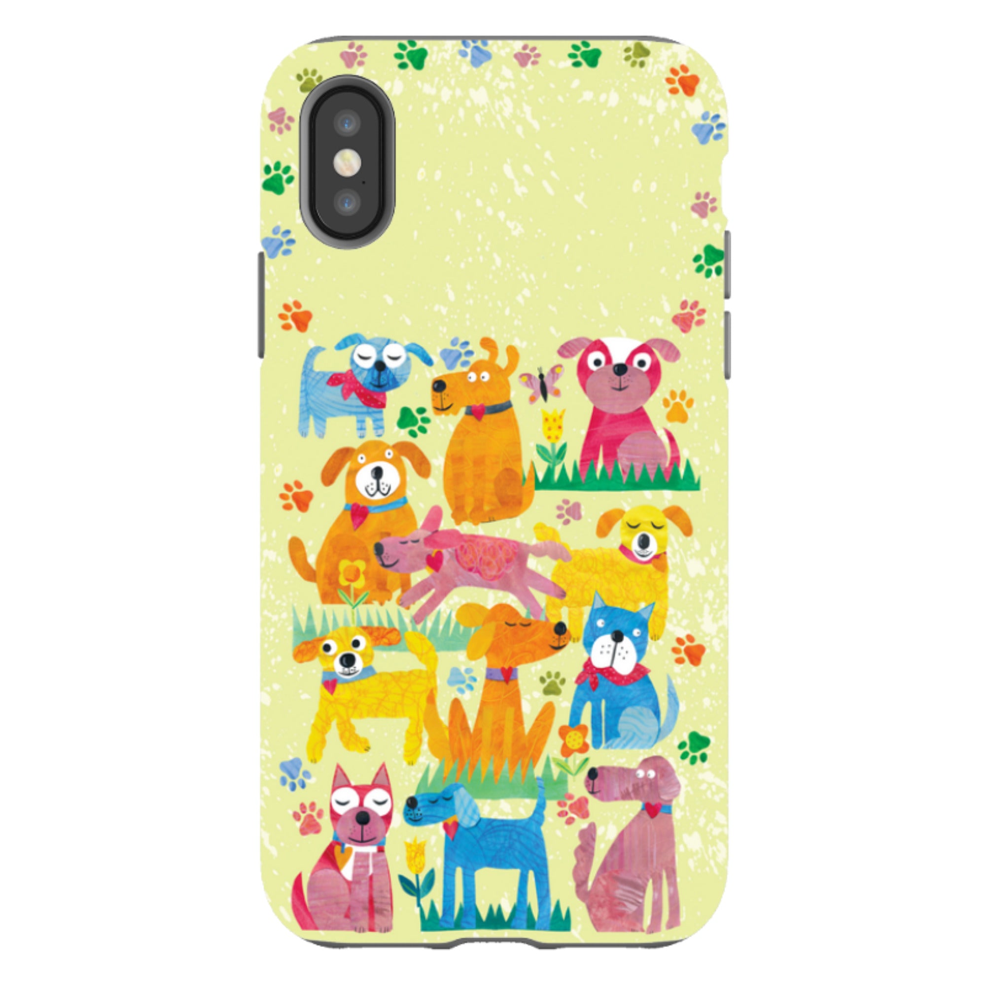 iPhone Tough Case - Dogs in the park By Tracey English