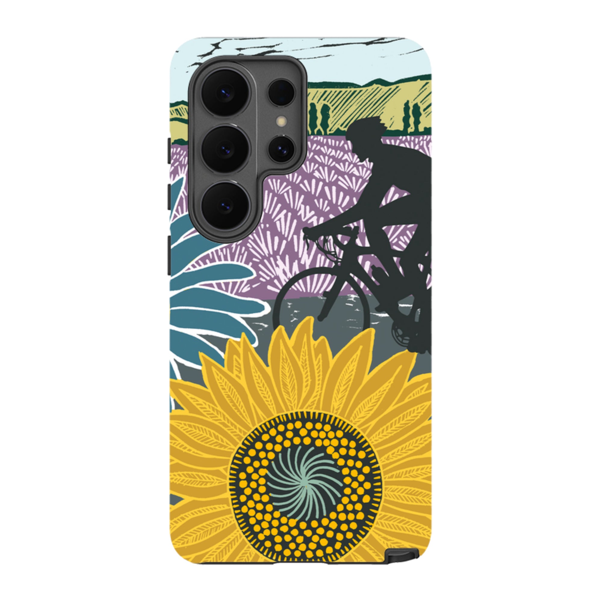 Samsung Tough Case - Bike and Sunflowers By Kate Heiss