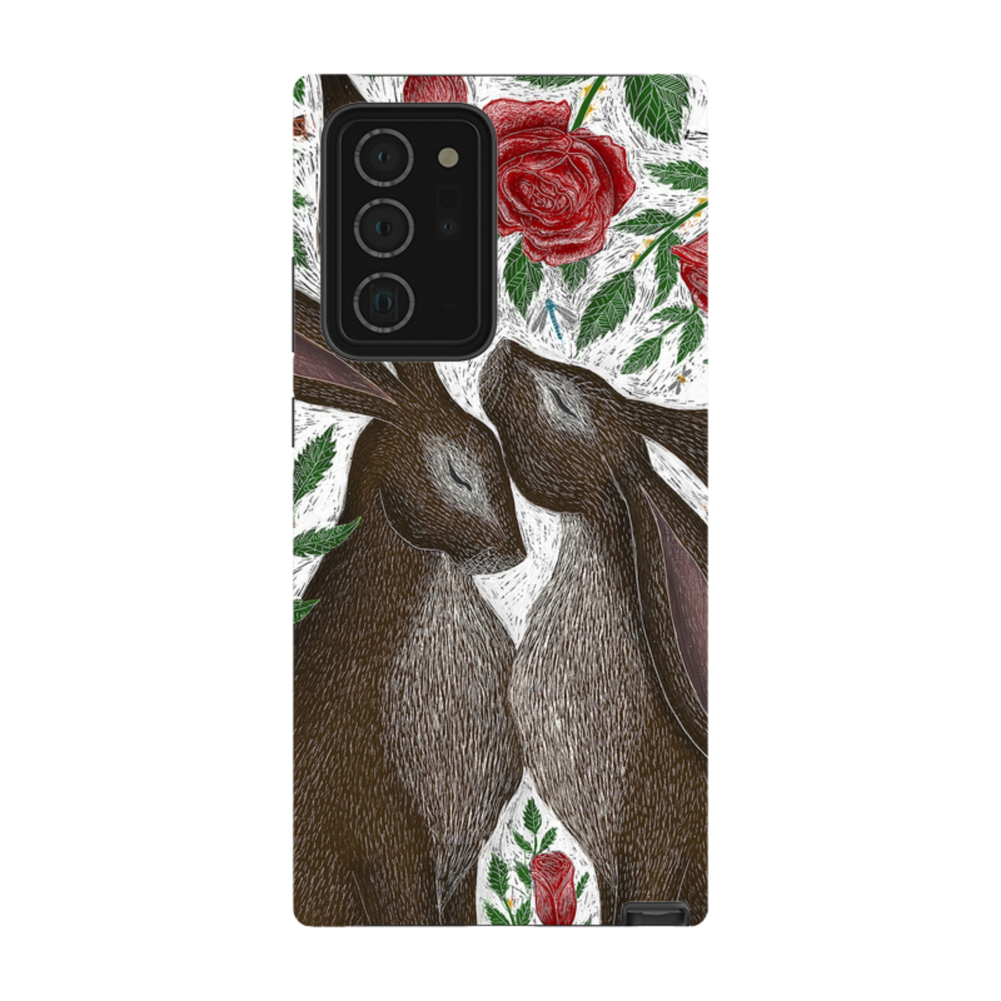 Samsung Tough Case - Hares And Red Roses By Catherine Rowe