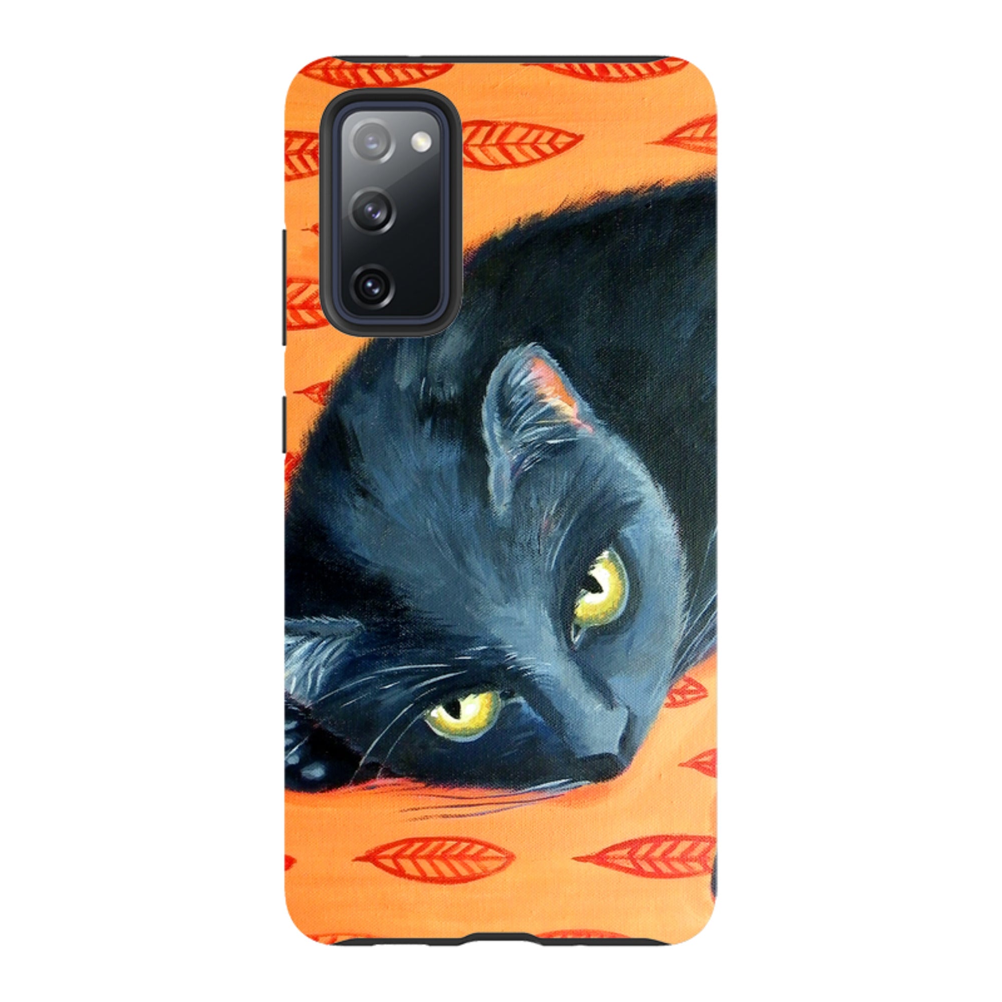 Samsung Tough Case - Black Cat By Mary Stubberfield