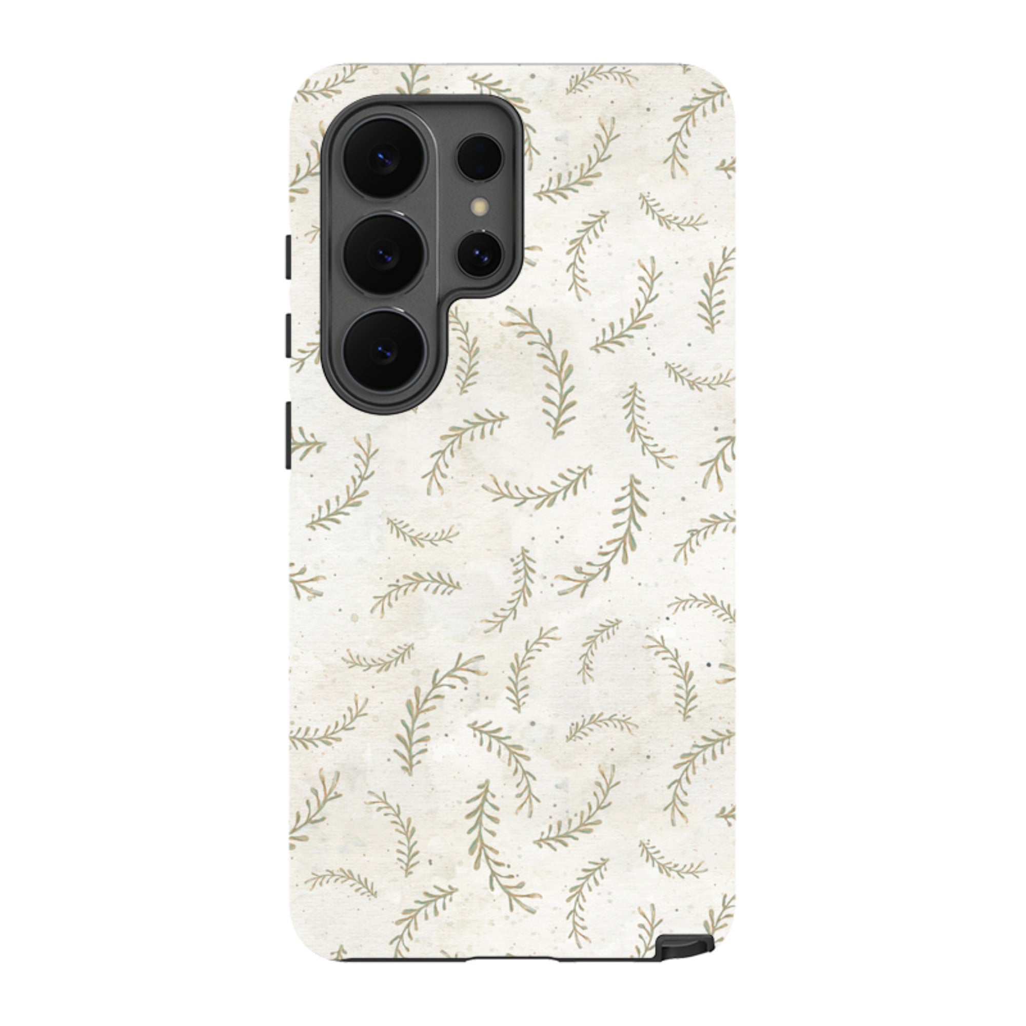 Samsung Tough Case - Feathers Grey By Katherine Quinn