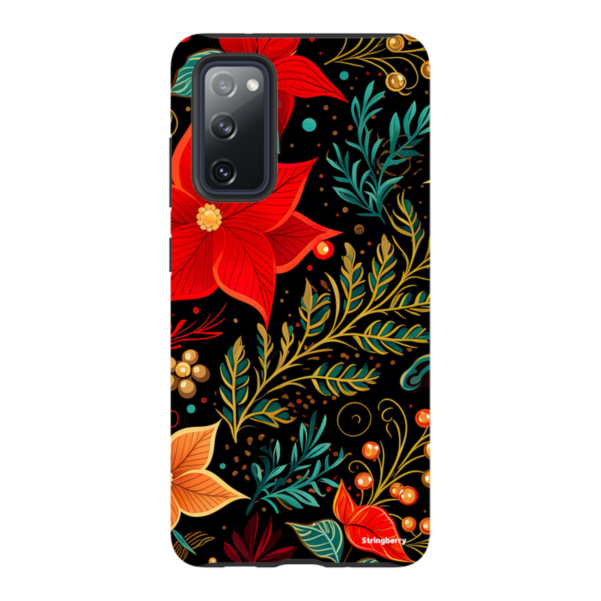 Samsung Tough Case -Red Winter Floral II