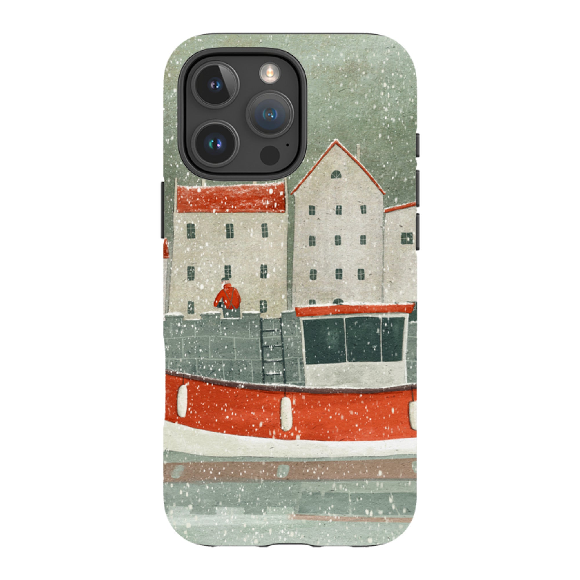 iPhone Tough Case - Christmas Harbour By Maja Lindberg