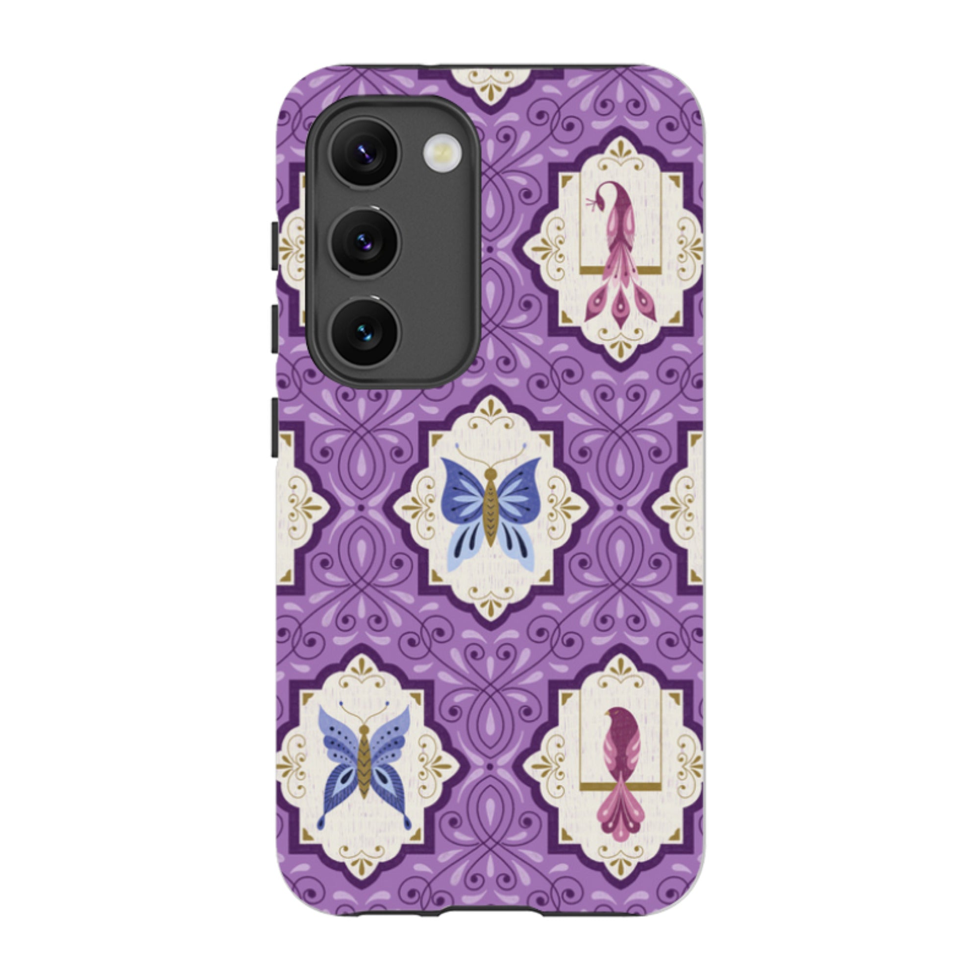 Samsung Tough Case - Wingframes Med Purple By Jenny Zemanek