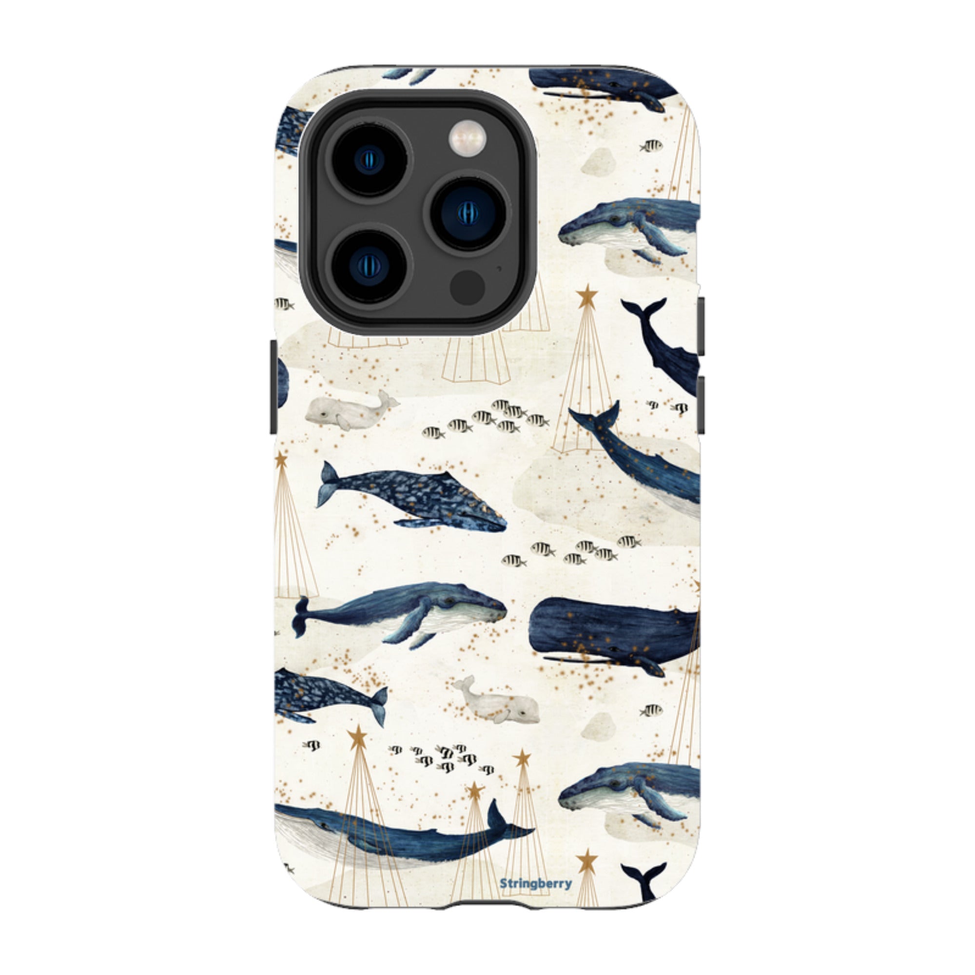 iPhone Tough Case - Christmas Whale III By Katherine Quinn