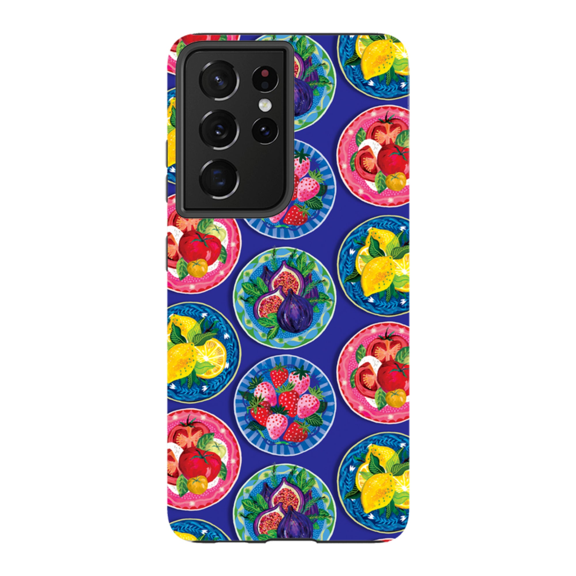 Samsung Tough  Case - Summer Plates Blue By Emma Frances Grant