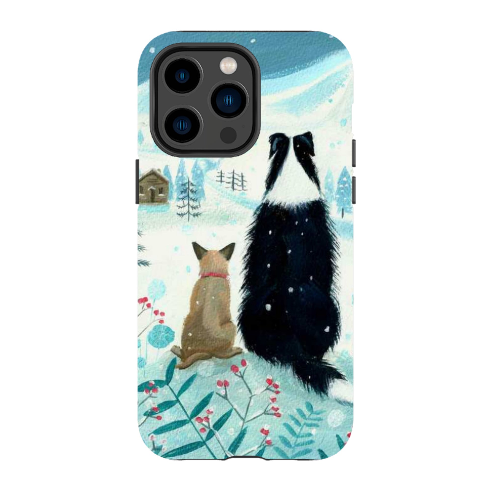 iPhone MagSafe Tough Case - Dogs Xmas By Mary Stubberfield